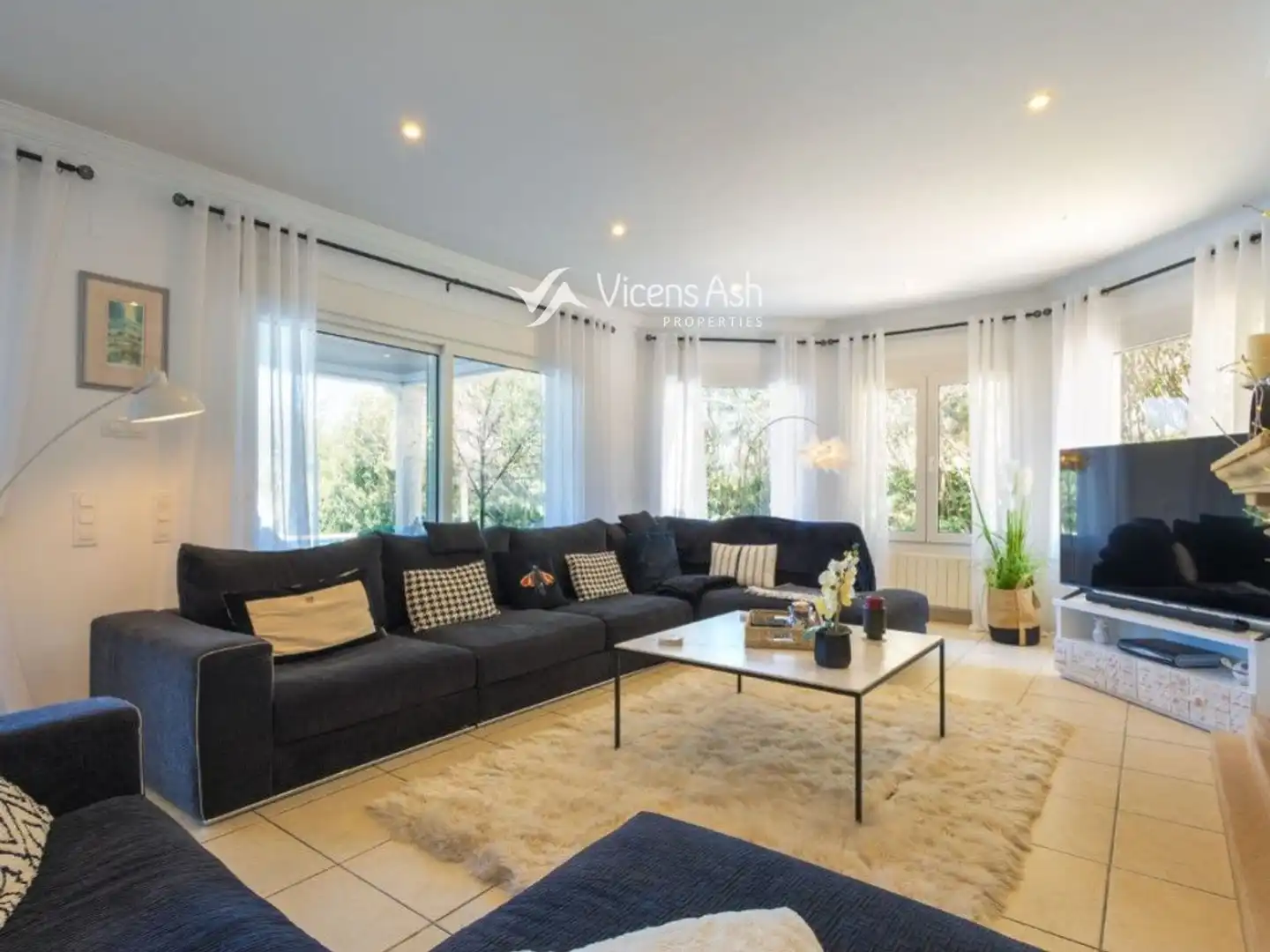 Living room of Houses for sale in Jávea / Xàbia  with Air Conditioner, Terrace and Swimming Pool