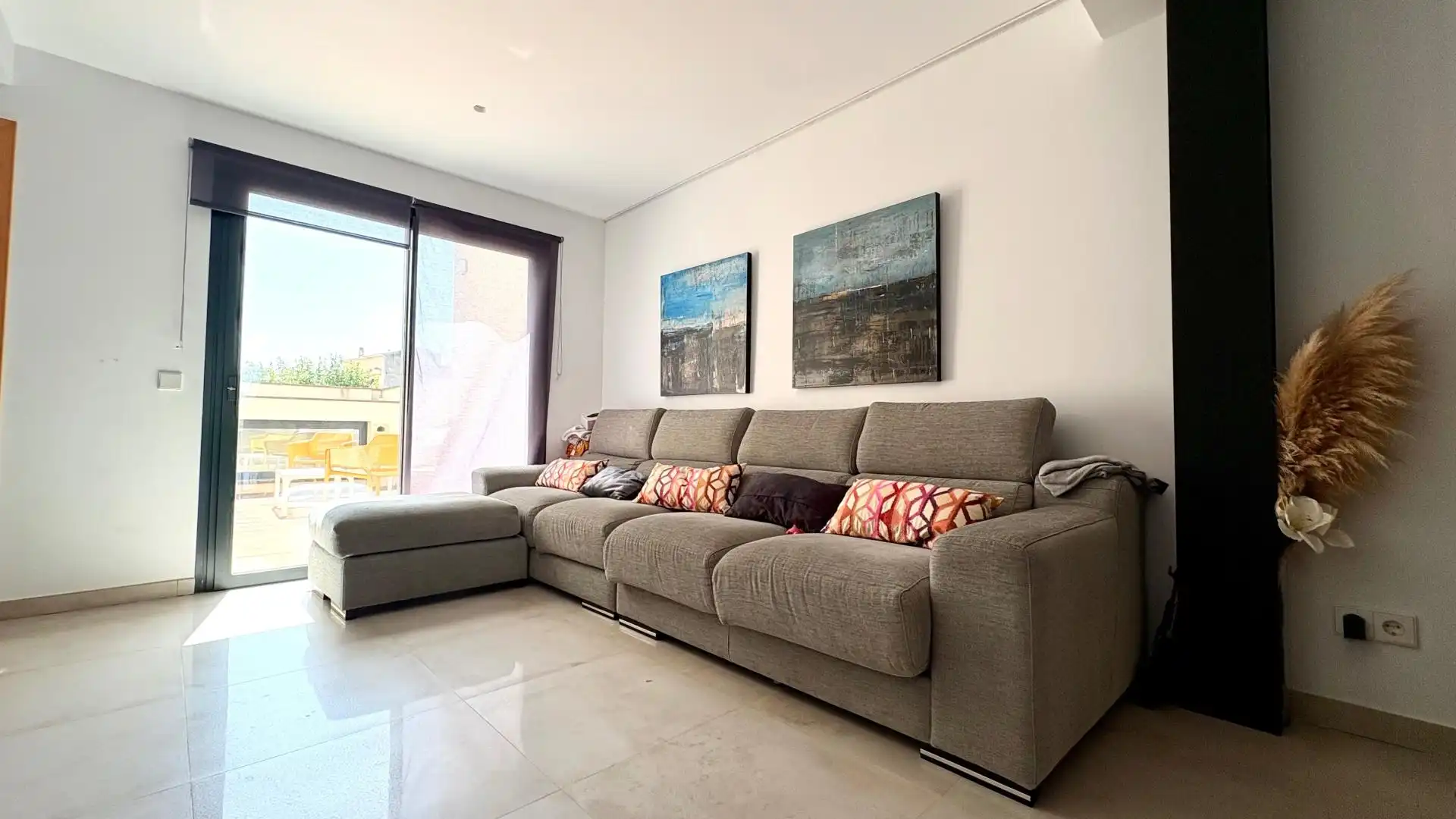 Sala de estar de Casa adosada en venta en Manacor con Aire acondicionado, Calefacción y Terraza