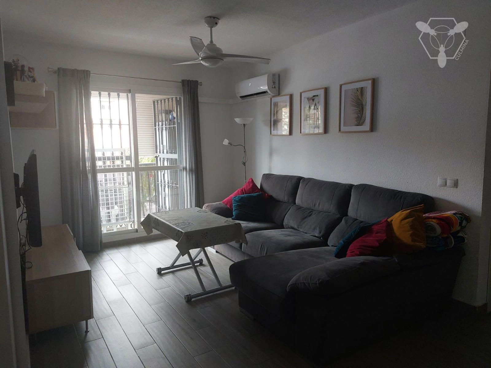 Sala de estar de Piso en venta en  Huelva Capital con Aire acondicionado y Terraza