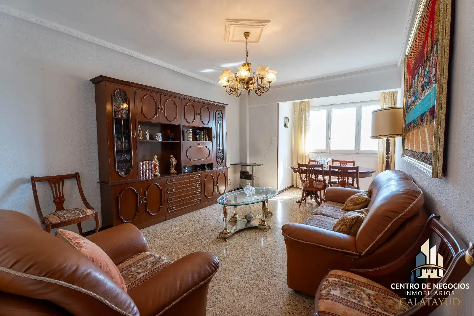 Wohnzimmer von Wohnung zum Verkauf in Calatayud mit Heizung, Terrasse und Möbliert