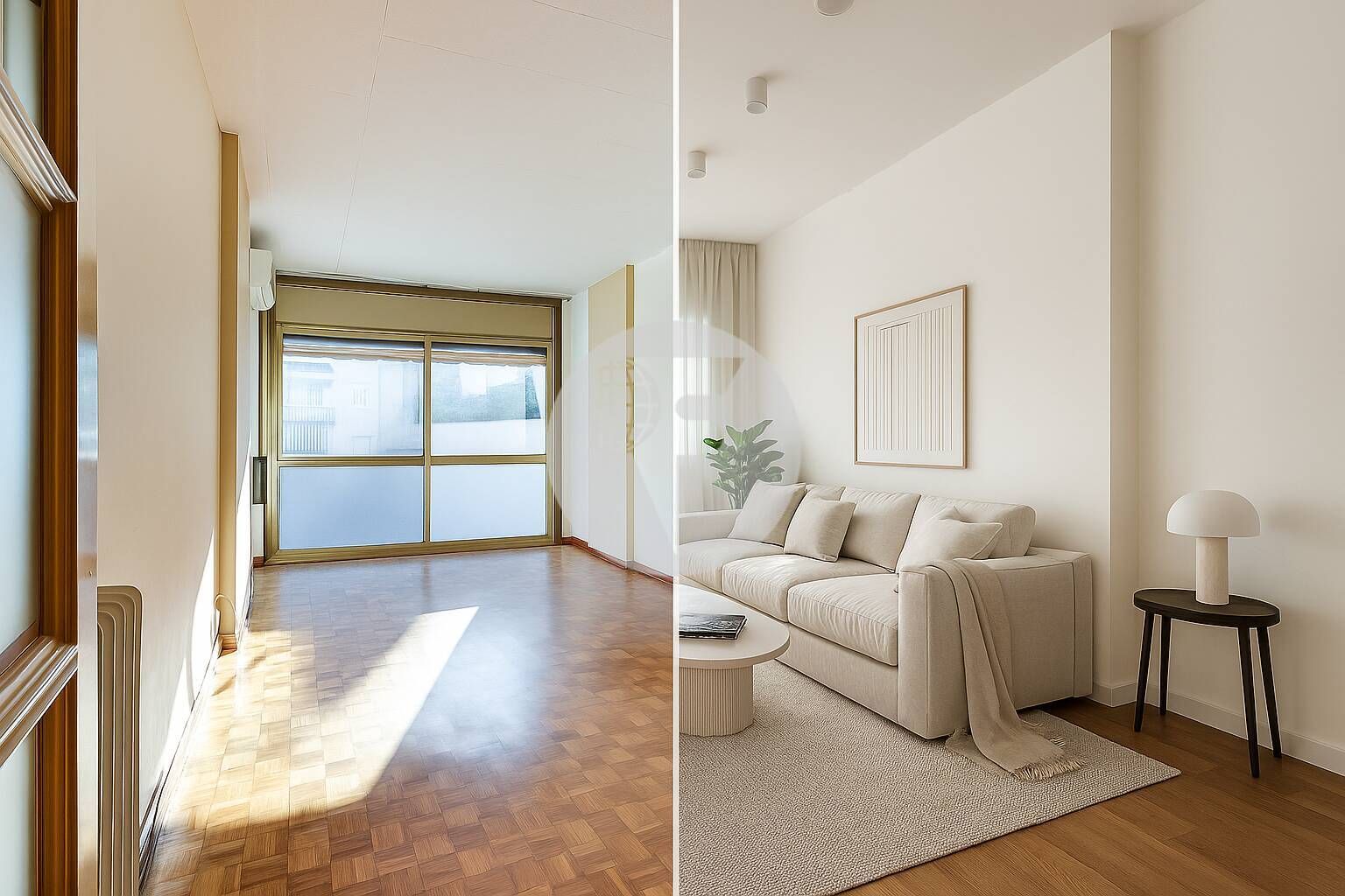 Living room of Flat for sale in  Barcelona Capital  with Air Conditioner, Heating and Terrace