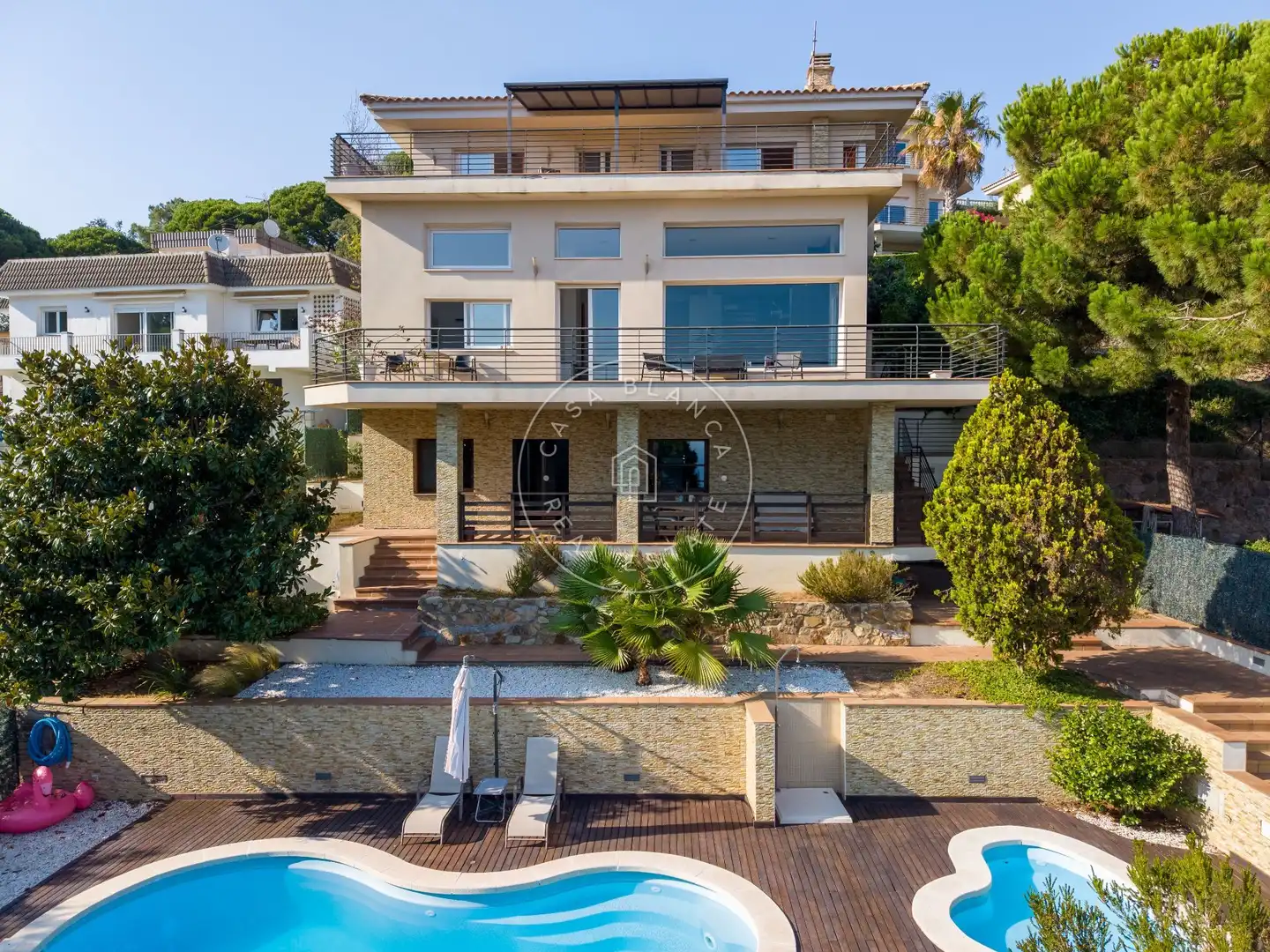 Vista exterior de Casa o chalet en venta en Lloret de Mar con Aire acondicionado, Calefacción y Jardín privado