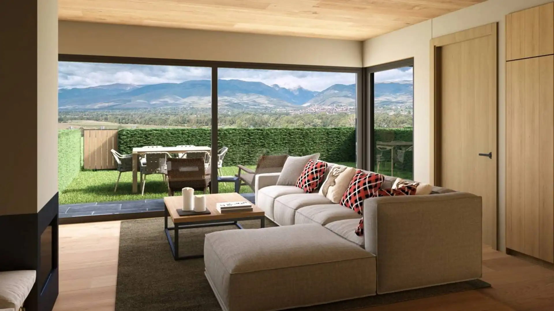 Sala d'estar de Pis en venda en Puigcerdà amb Calefacció, Jardí privat i Piscina comunitària