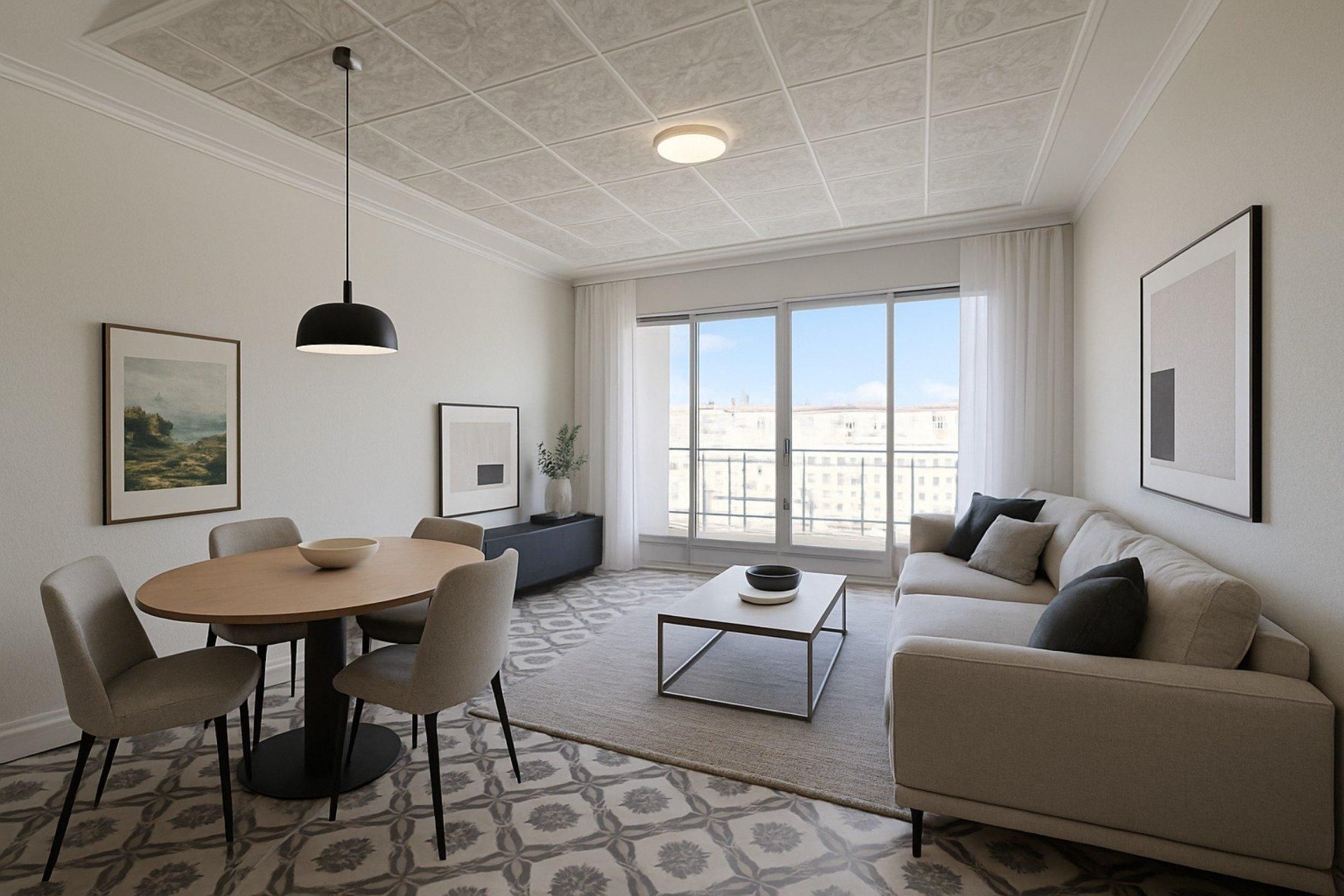 Sala d'estar de Pis en venda en Ontinyent amb Terrassa i Balcó