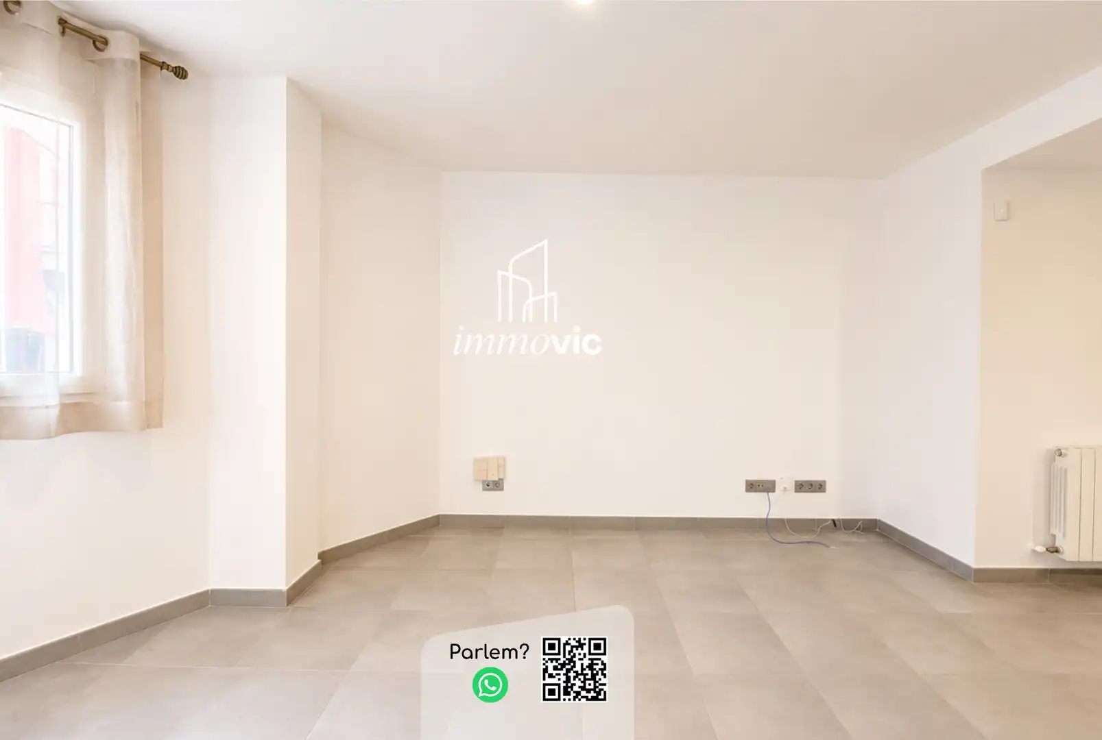 Wohnzimmer von Wohnung zum Verkauf in Roda de Ter mit Heizung, Ofen und Alarm