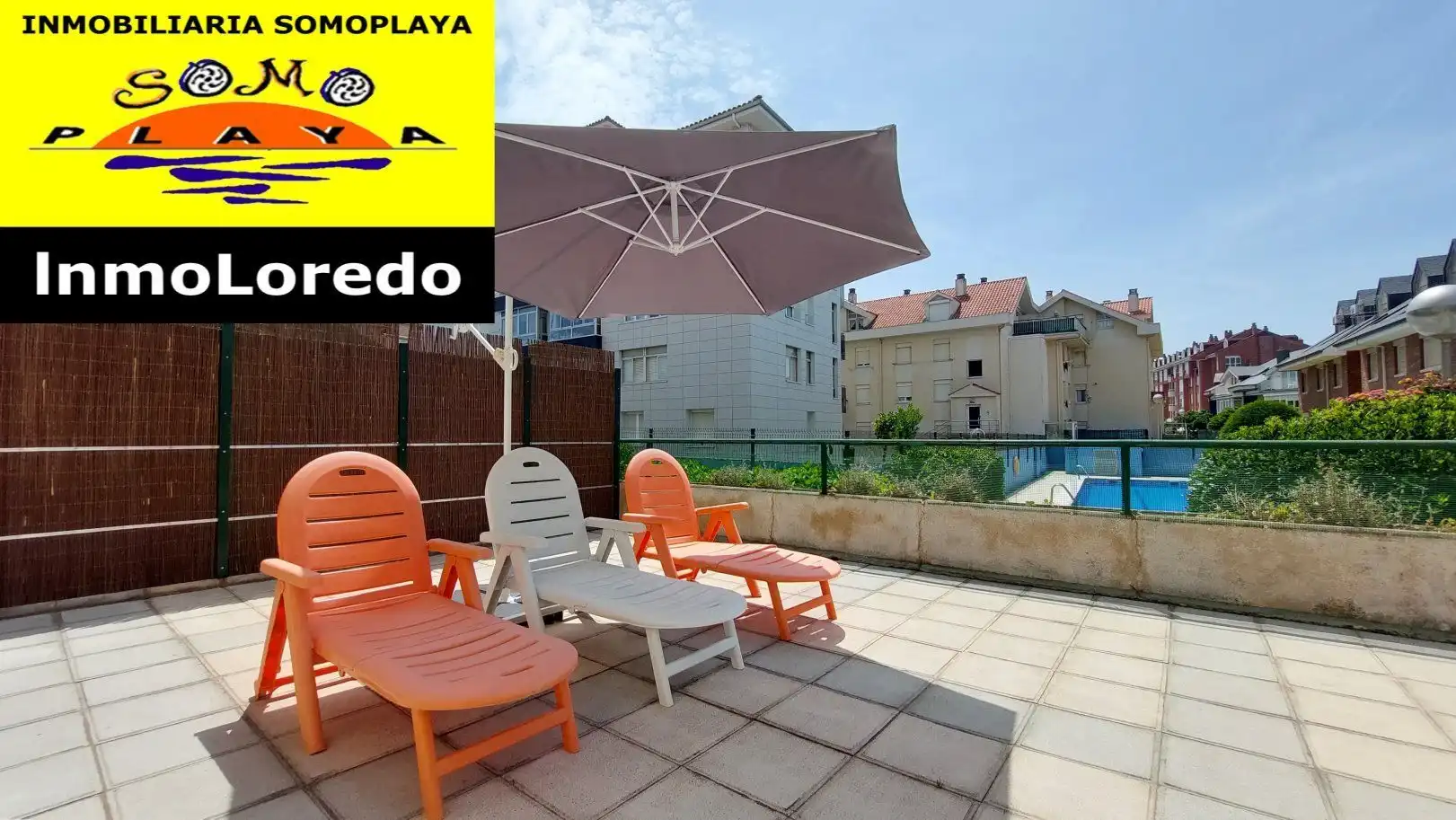 Terrasse von Wohnung zur Miete in Ribamontán al Mar mit Terrasse, Möbliert und Gemeinschaftspool