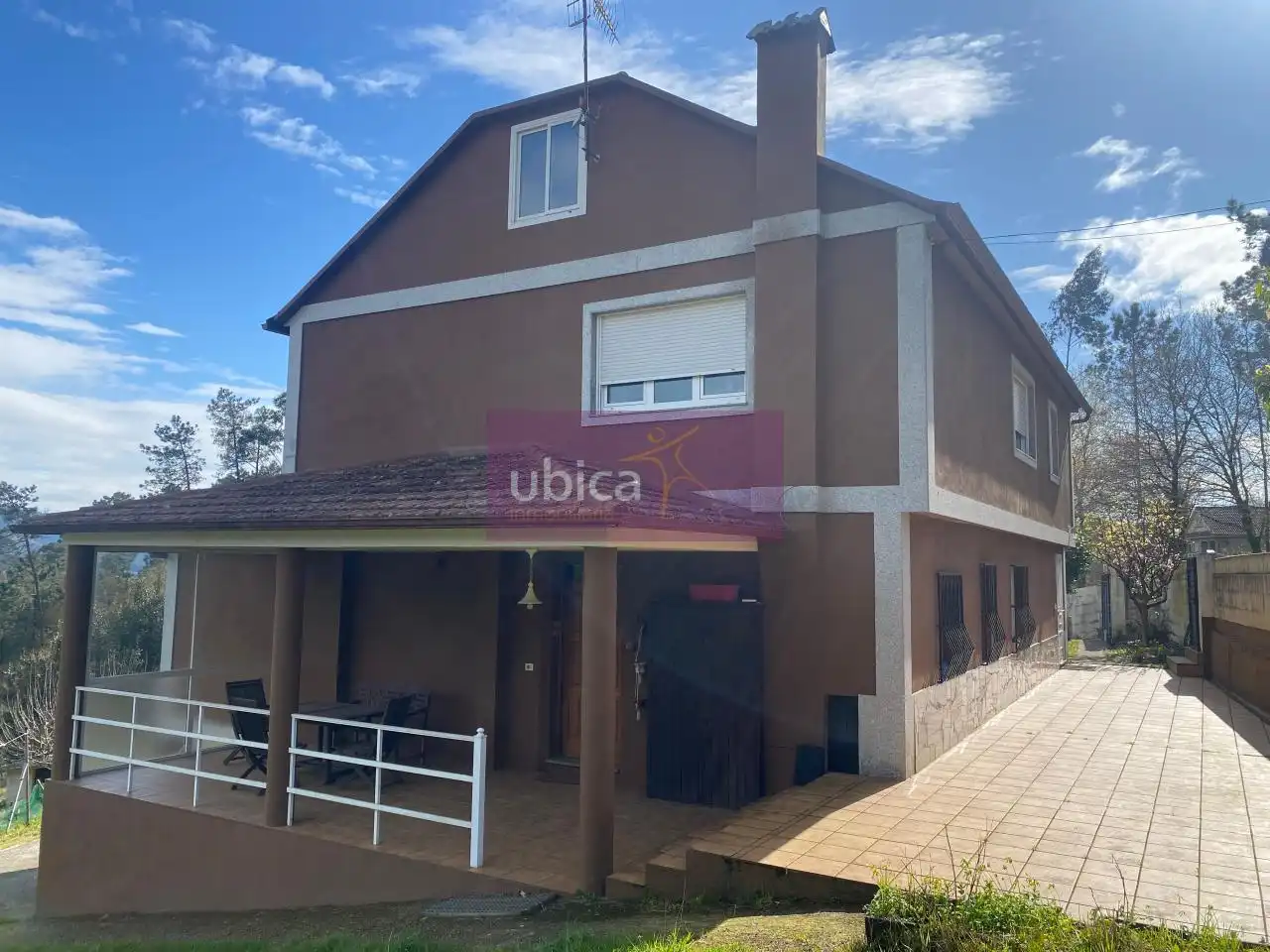 Vista exterior de Casa o chalet en venta en Mos con Calefacción, Jardín privado y Terraza