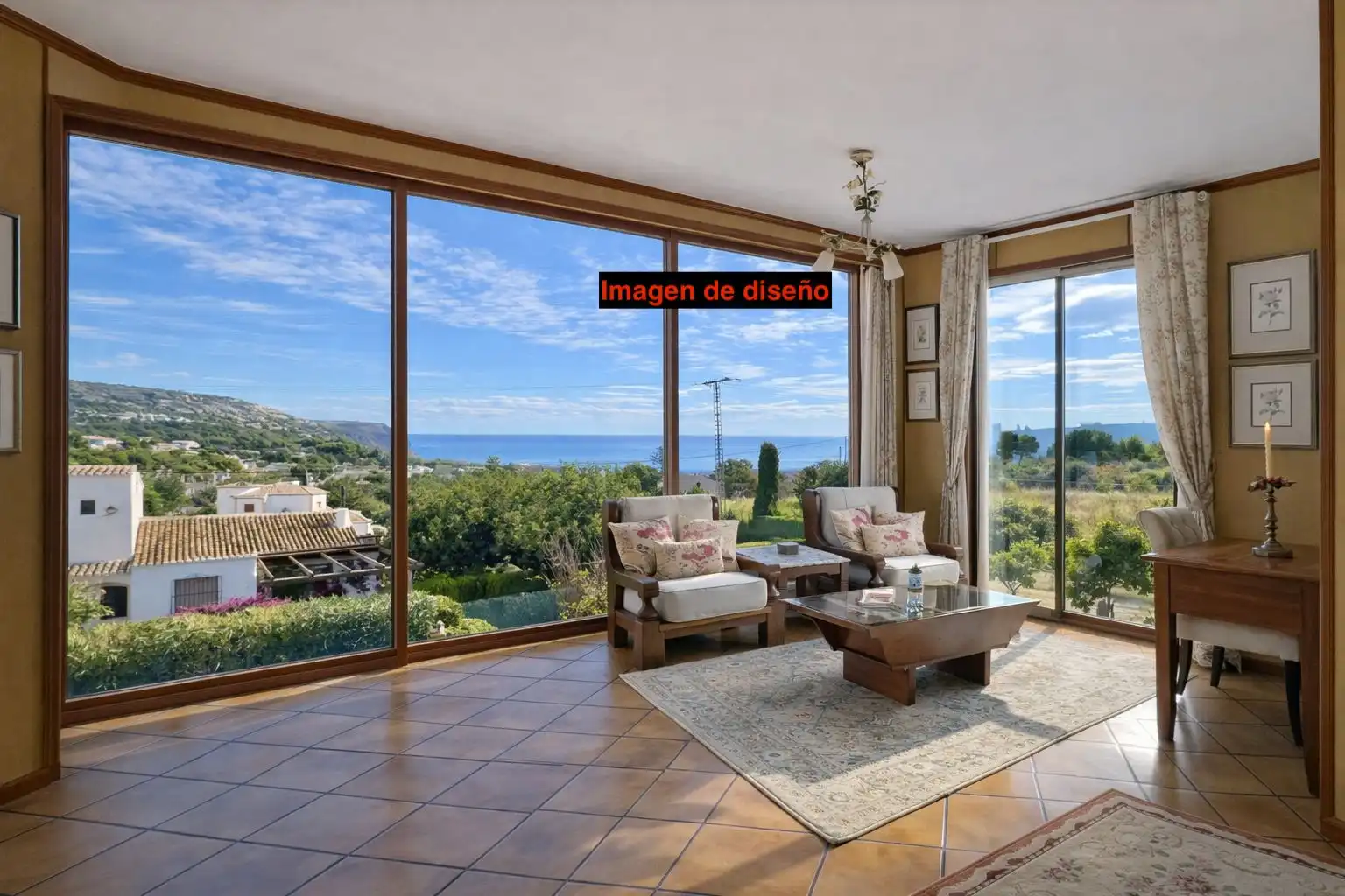 Living room of Houses for sale in Jávea / Xàbia  with Air Conditioner, Heating and Private garden