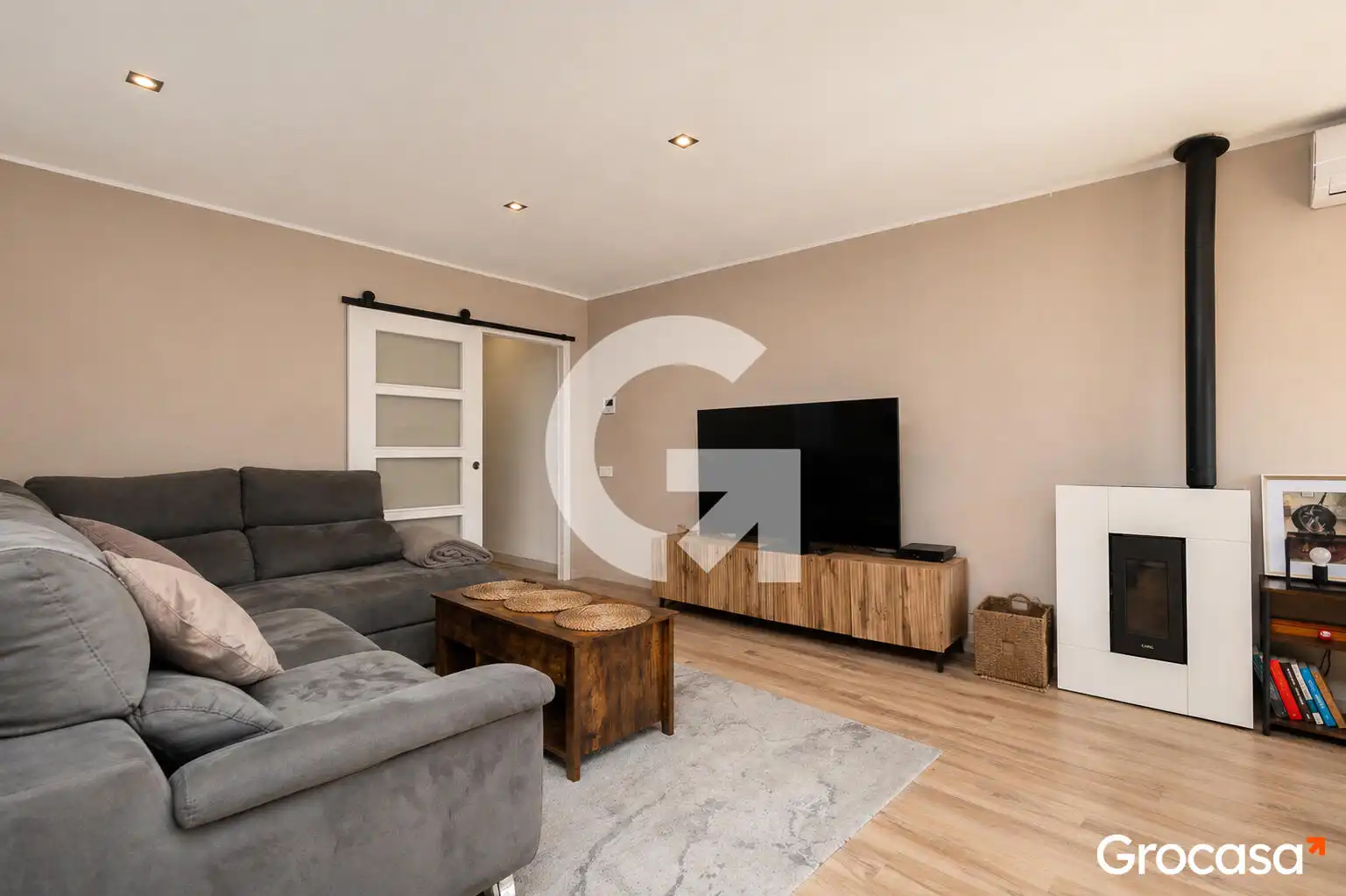 Living room of Detached homes for sale in Vallirana  with Air Conditioner, Terrace and Storage room