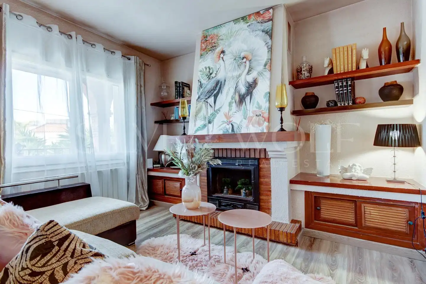 Wohnzimmer von Haus oder Chalet zum Verkauf in Cunit mit Klimaanlage, Heizung und Privatgarten