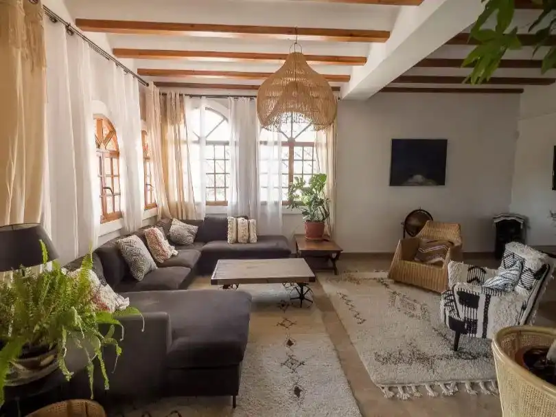 Sala d'estar de Finca rústica de lloguer en Manises amb Aire condicionat, Jardí privat i Traster