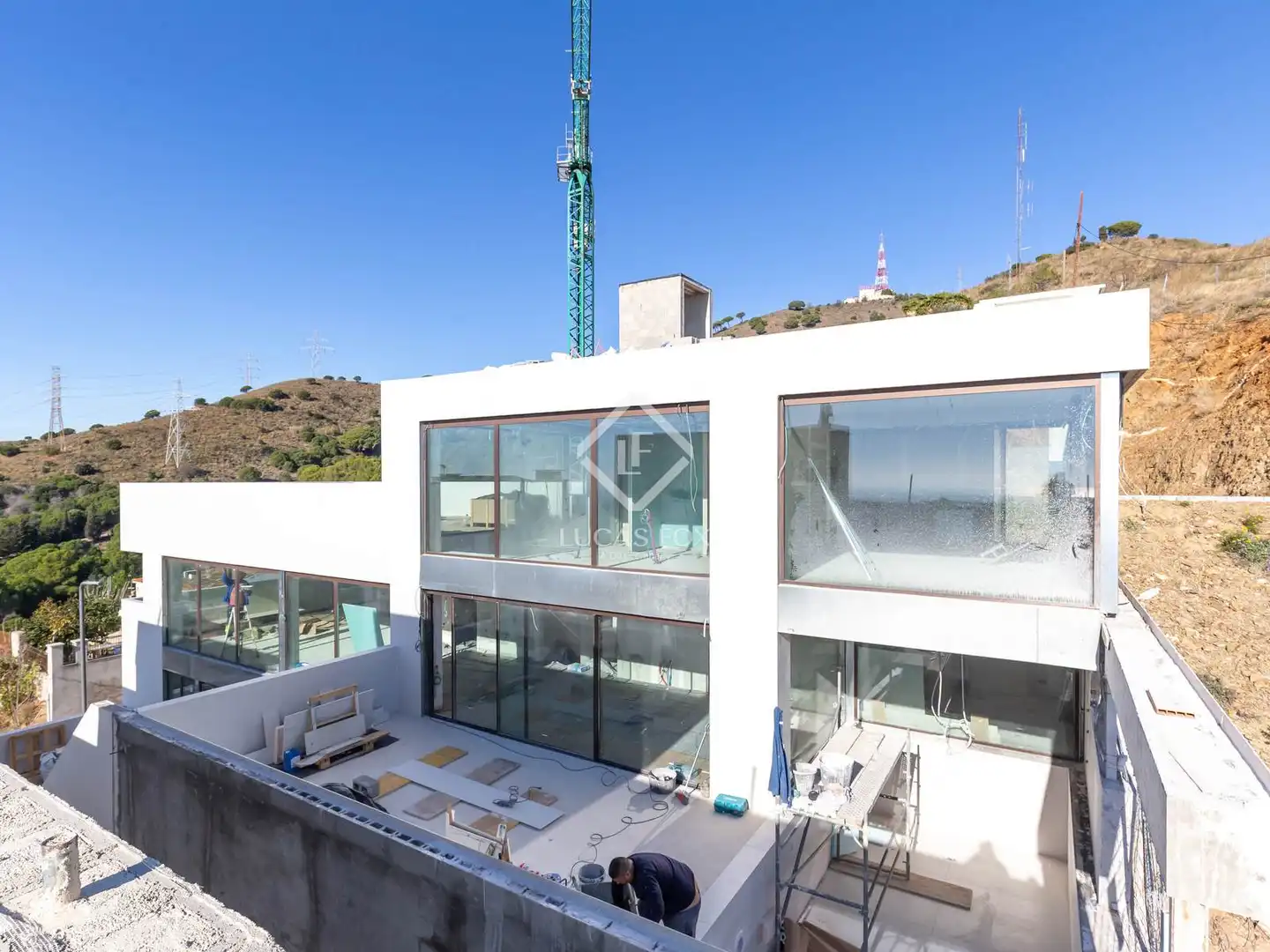 Vista exterior de Casa o xalet en venda en Esplugues de Llobregat amb Aire condicionat, Calefacció i Parquet
