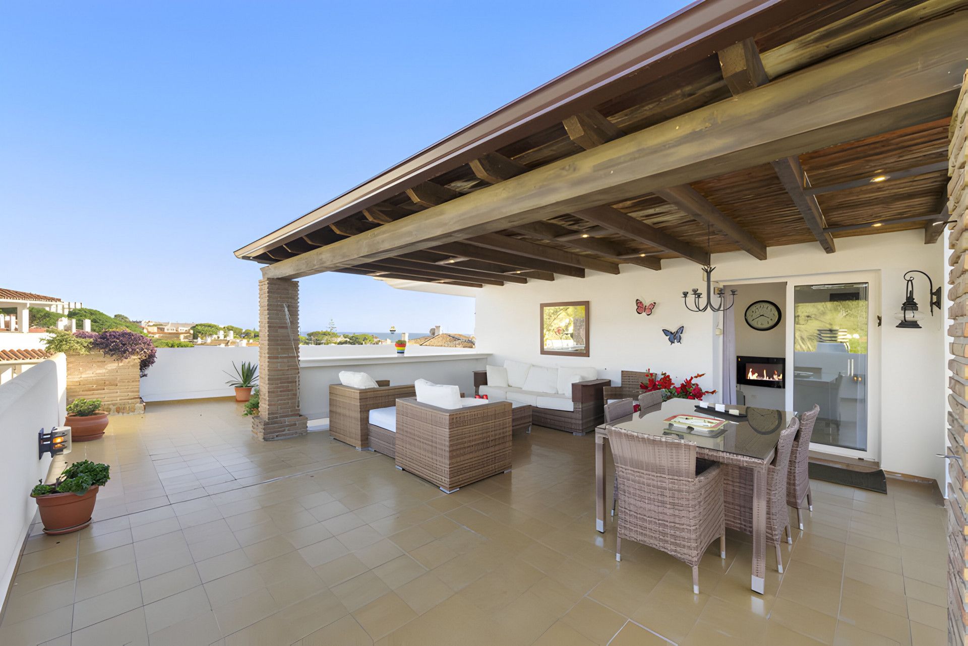 Terrace of Attic for sale in Mijas  with Air Conditioner, Terrace and Swimming Pool