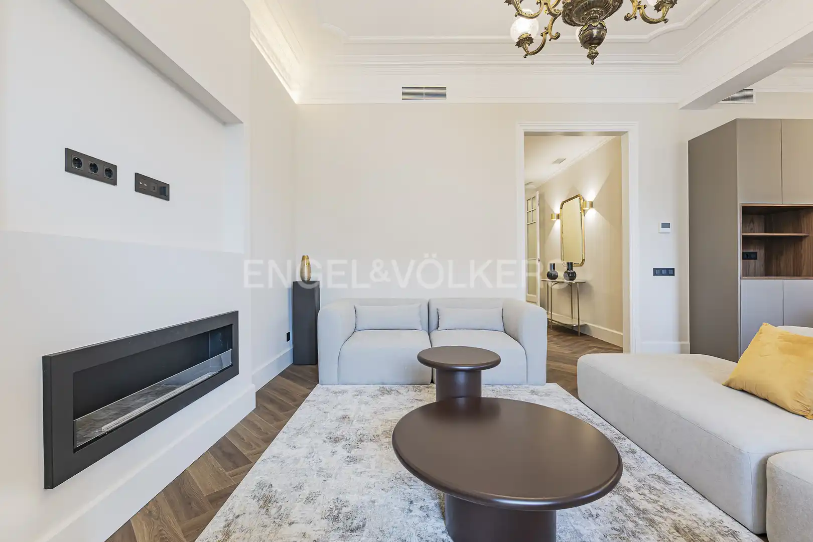 Sala de estar de Piso de alquiler en Barcelona con Aire acondicionado, Calefacción y Parquet