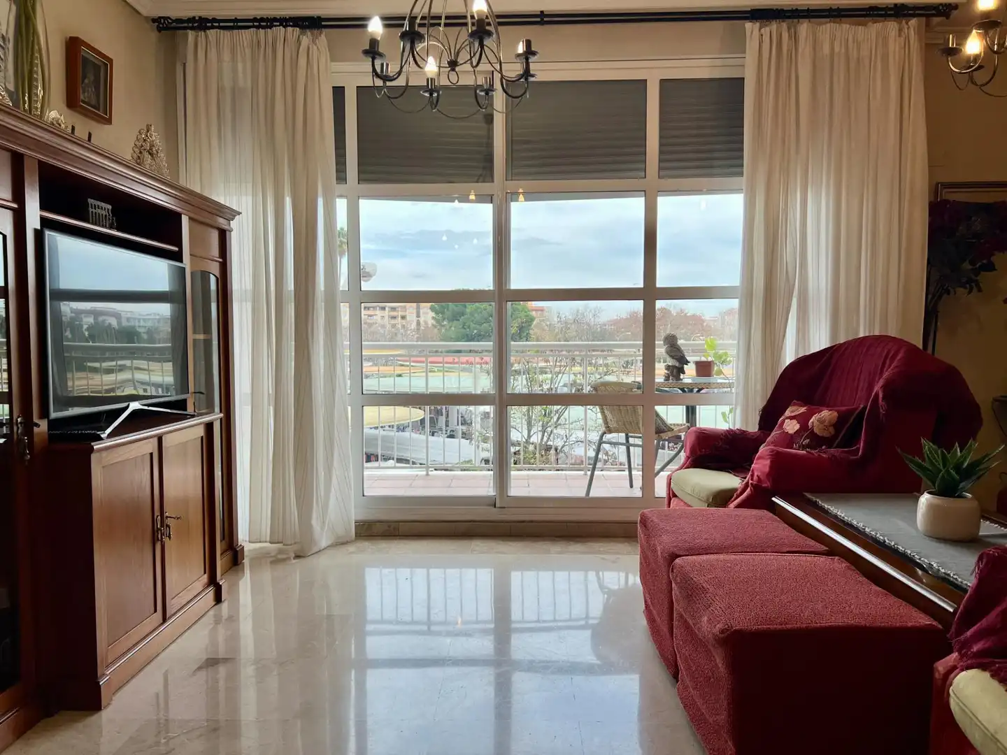 Wohnzimmer von Wohnung zum Verkauf in Córdoba mit Klimaanlage, Privatgarten und Terrasse