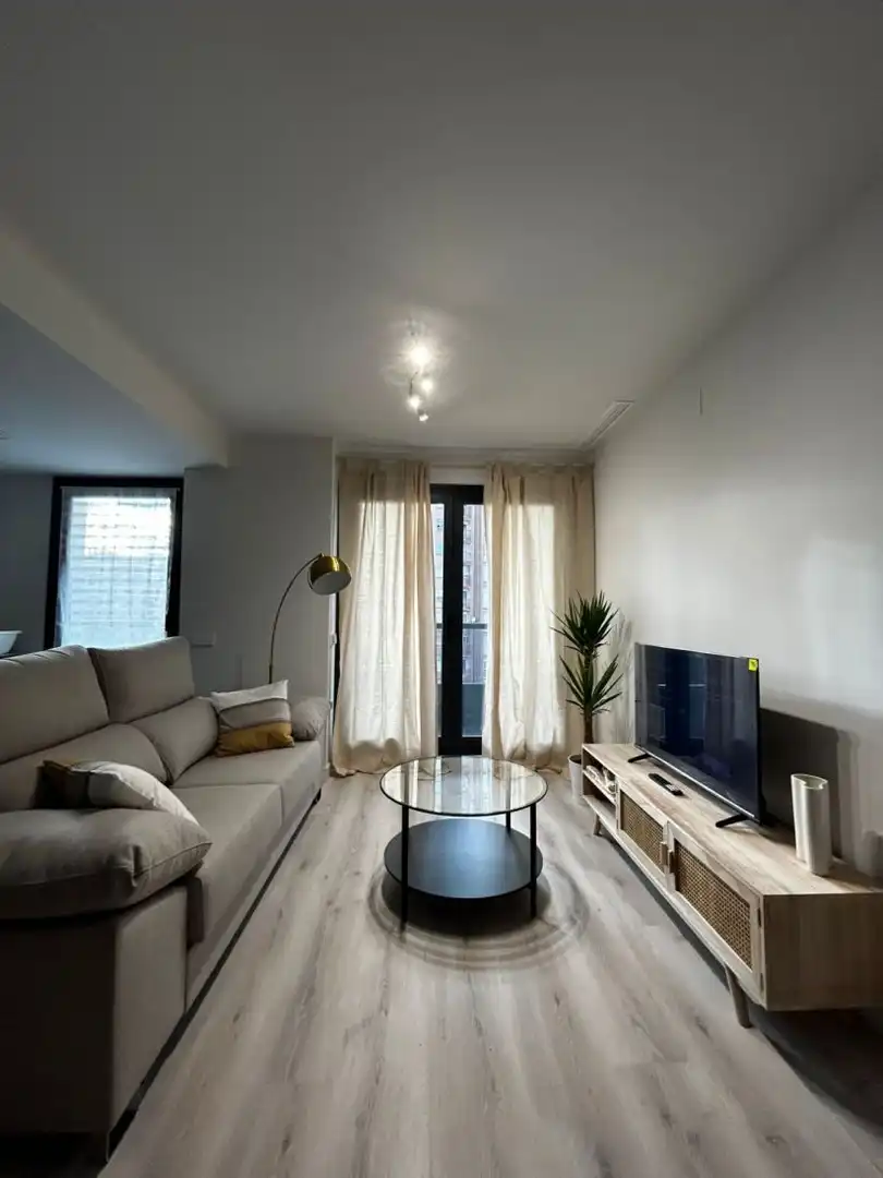 Wohnzimmer von Wohnung zur Miete in Valencia mit Klimaanlage, Heizung und Möbliert