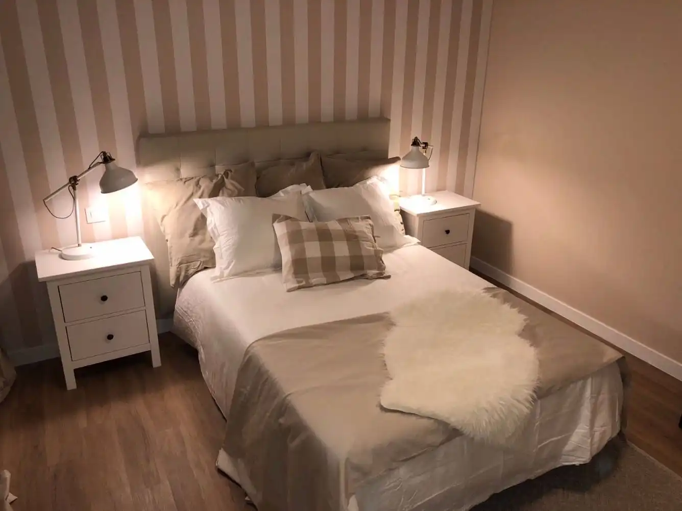 Schlafzimmer von Wohnung zur Miete in Madrid mit Klimaanlage, Heizung und Parkett