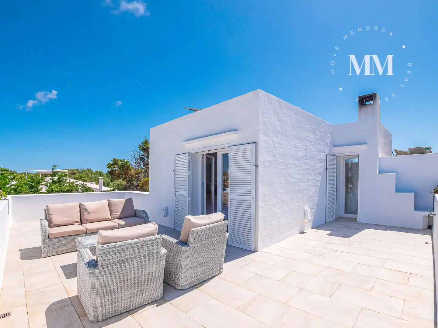 Terraza de Casa o chalet en venta en Sant Lluís con Aire acondicionado, Calefacción y Jardín privado