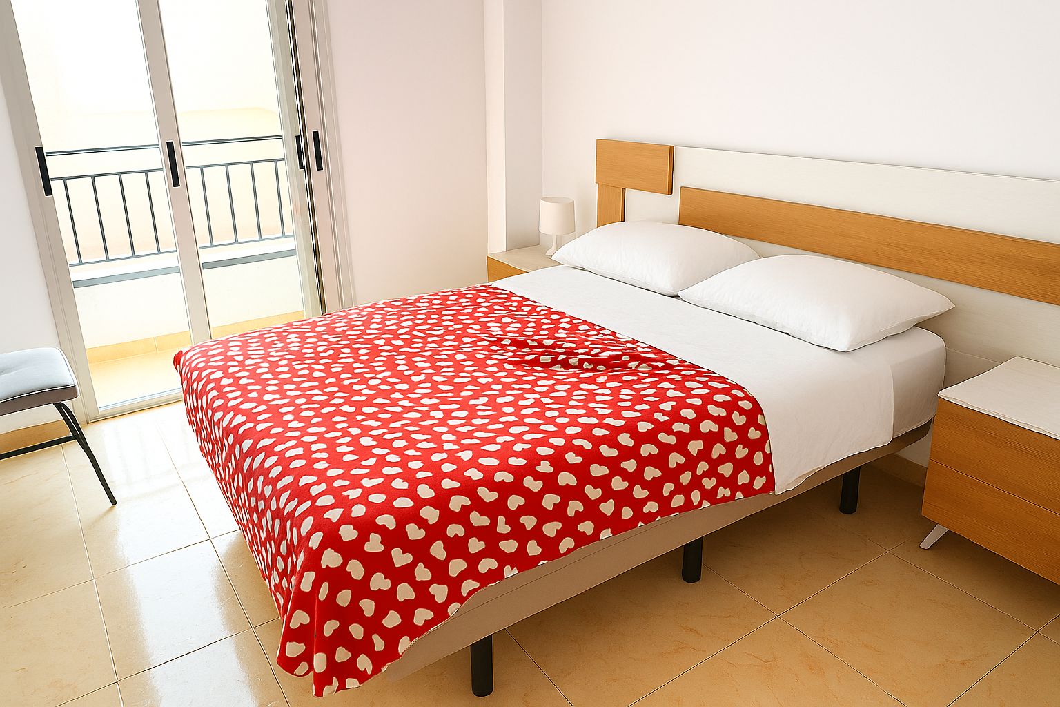 Bedroom of Apartment to share in Alcantarilla  with Air Conditioner, Terrace and Furnished