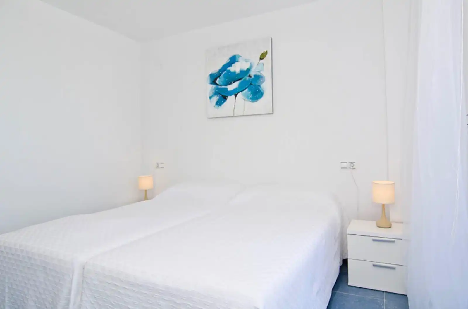 Bedroom of Attic for sale in Calpe / Calp  with Air Conditioner, Terrace and Furnished