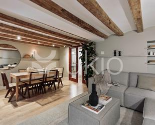 Sala d'estar de Apartament de lloguer en  Barcelona Capital amb Aire condicionat, Calefacció i Moblat