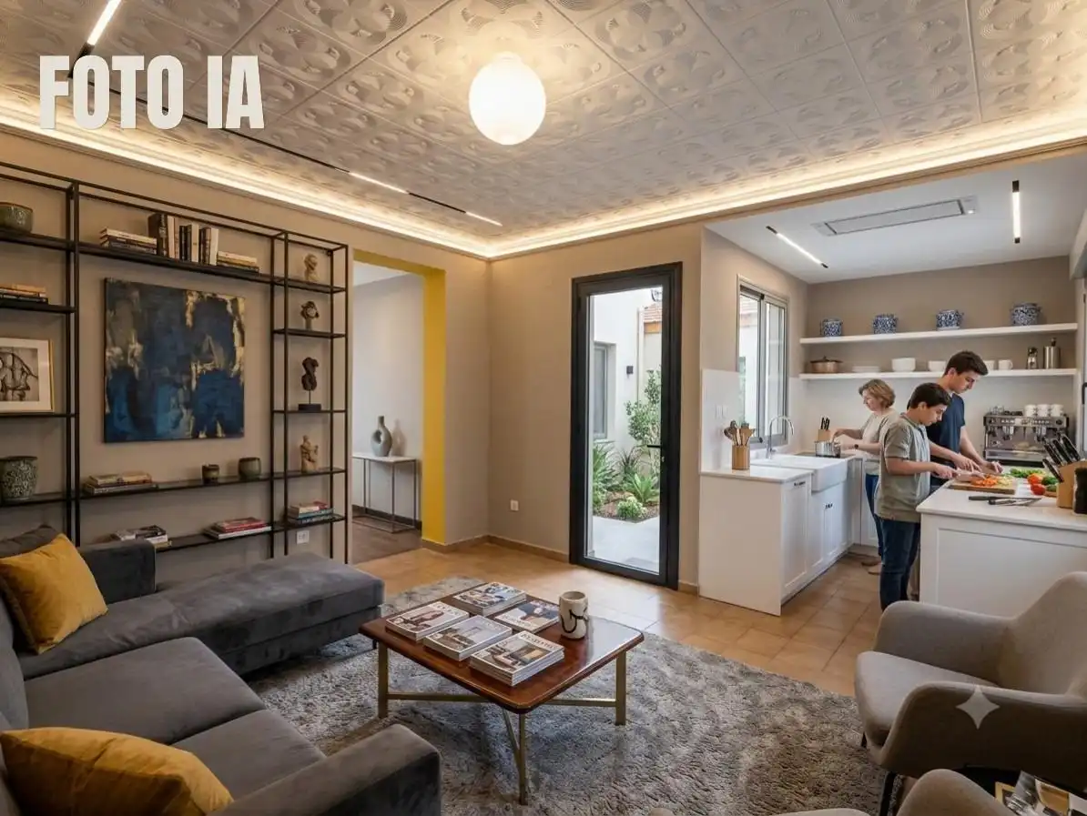 Wohnzimmer von Einfamilien-Reihenhaus zum Verkauf in Lugo mit Terrasse