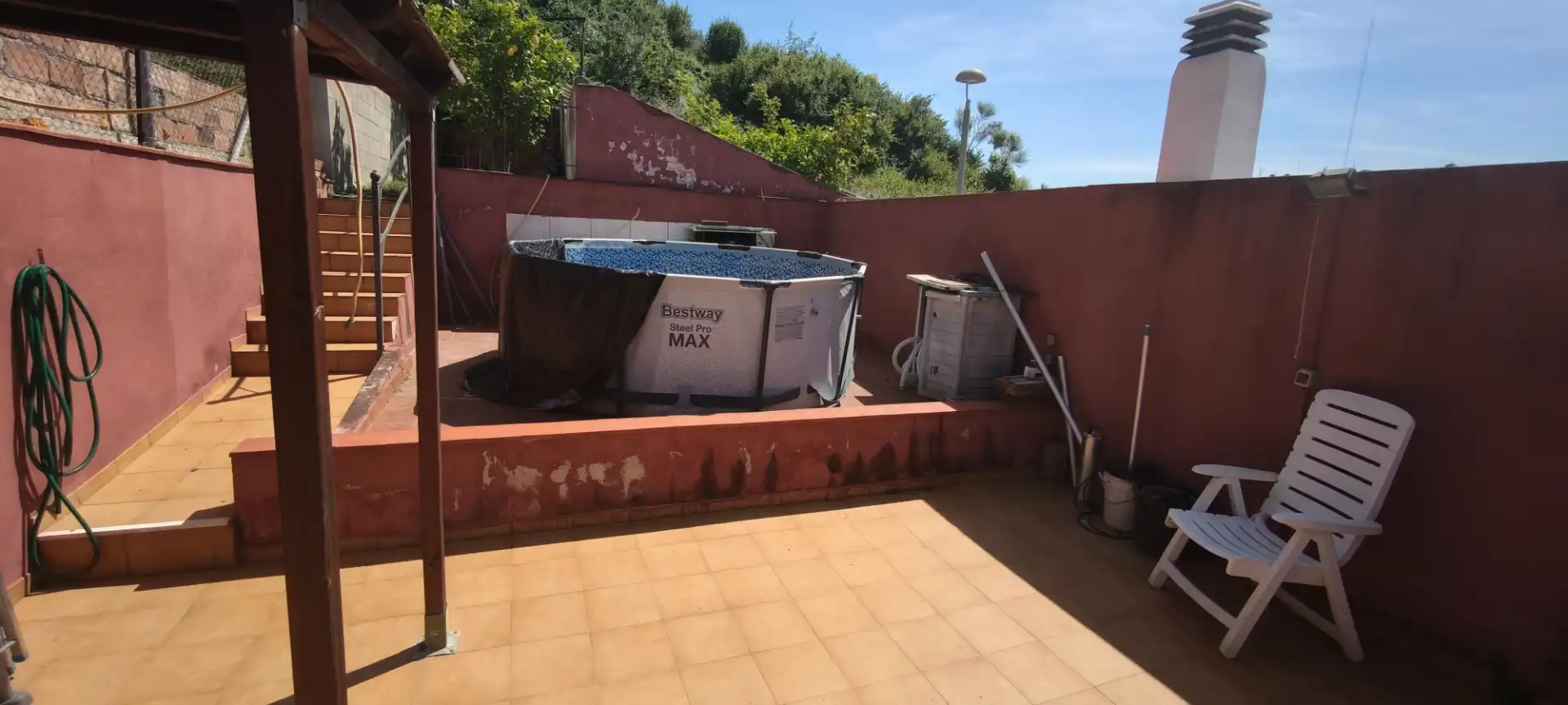 Piscina de Casa o chalet en venta en Montgat con Aire acondicionado, Jardín privado y Terraza