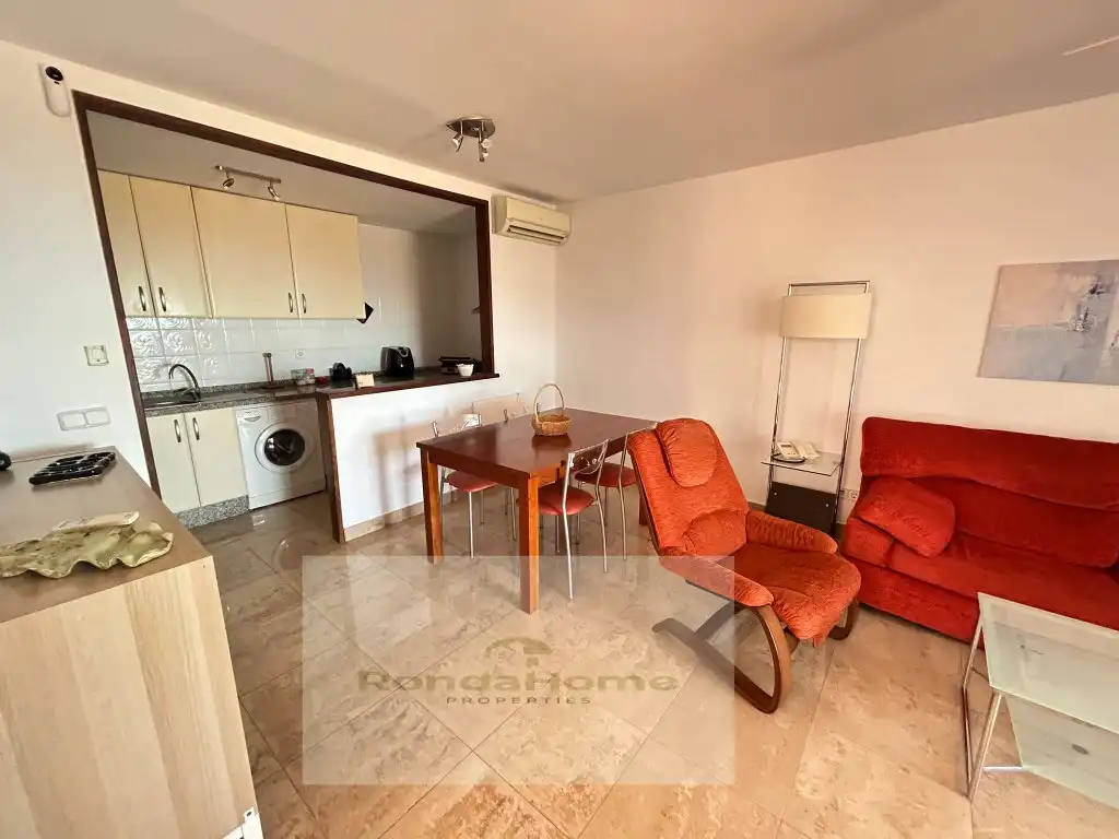 Sala de estar de Piso de alquiler en Manilva con Terraza