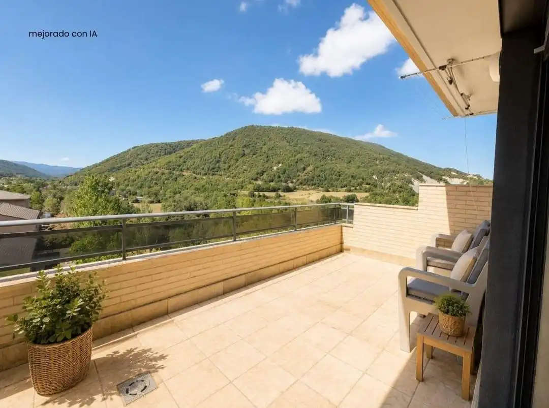 Terrace of Flat for sale in Sabiñánigo  with Heating, Terrace and Storage room