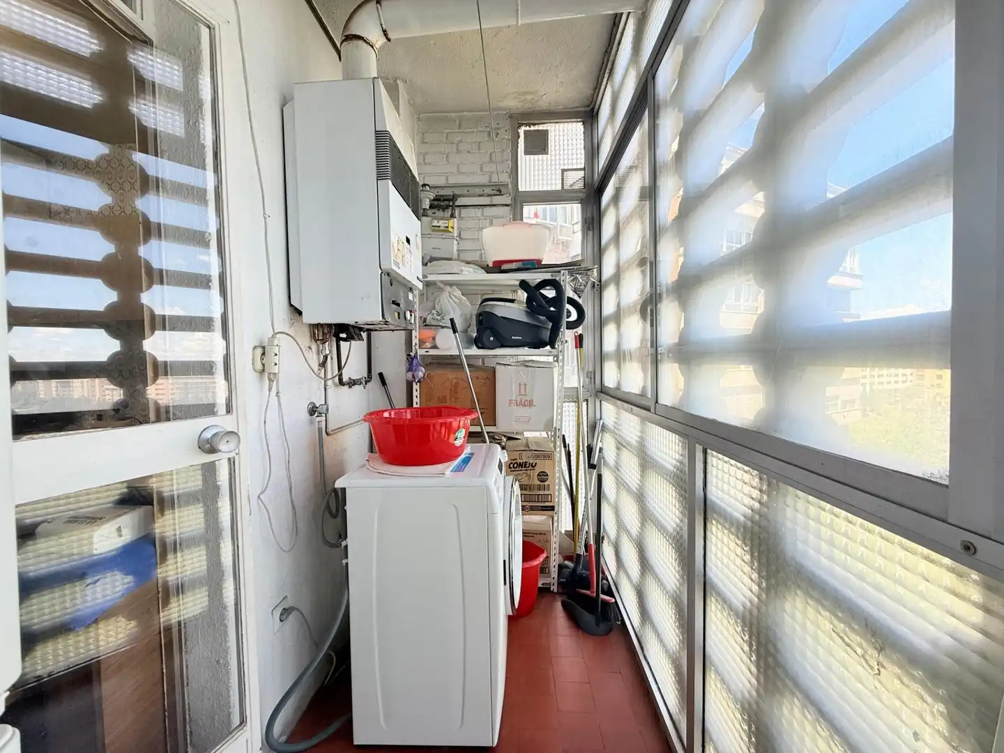 Balcony of Flat for sale in Madrid  with Air Conditioner and Heating