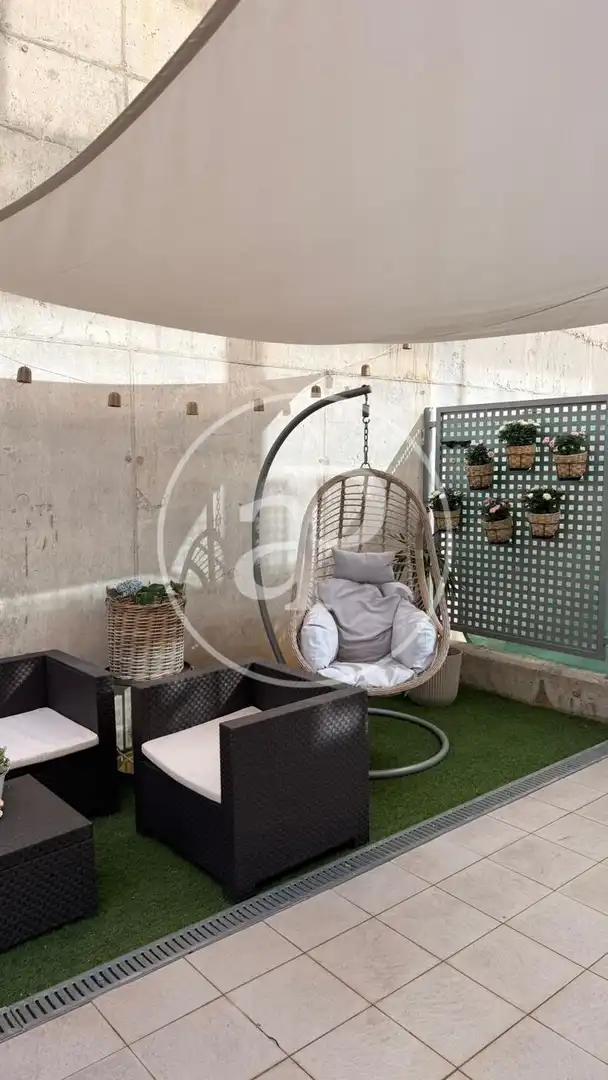 Terraza de Loft de alquiler en Valencia con Aire acondicionado, Calefacción y Jardín privado