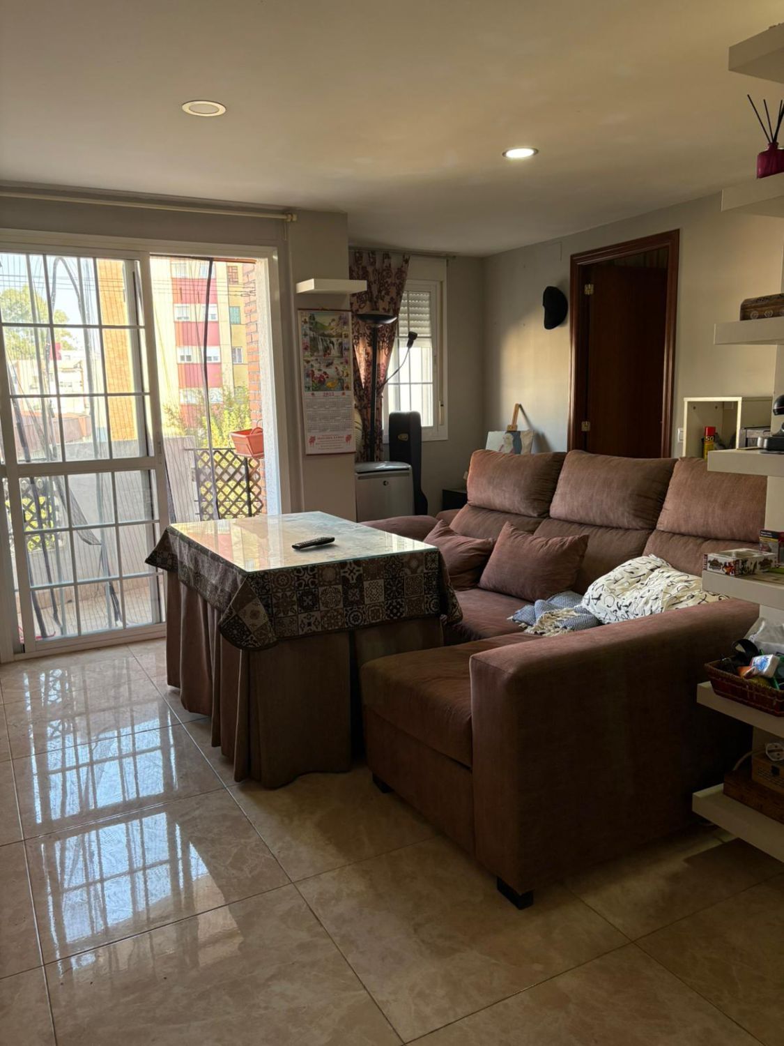 Sala de estar de Piso en venta en  Sevilla Capital con Terraza