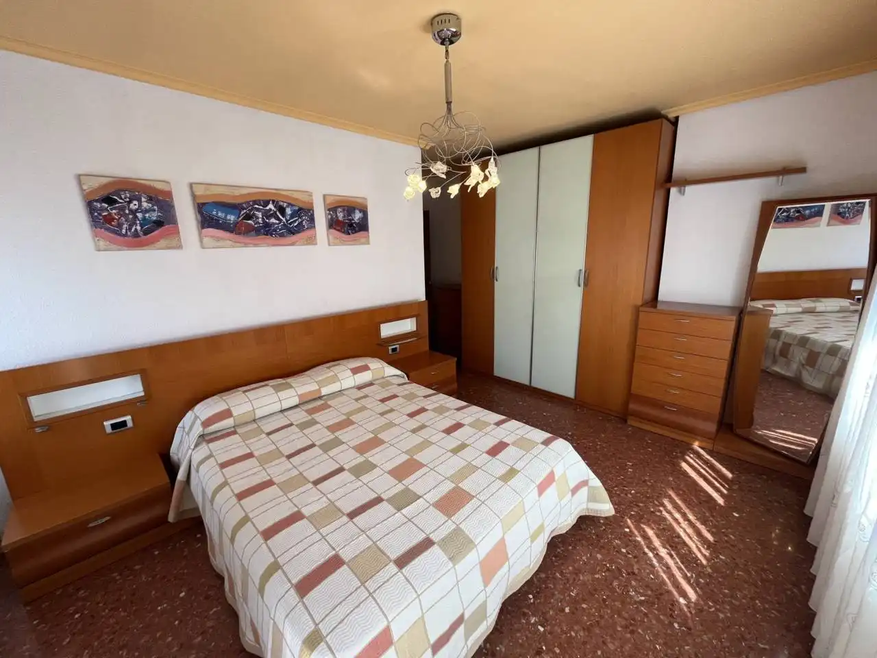 Bedroom of Flat for sale in Alcañiz  with Heating, Furnished and Balcony