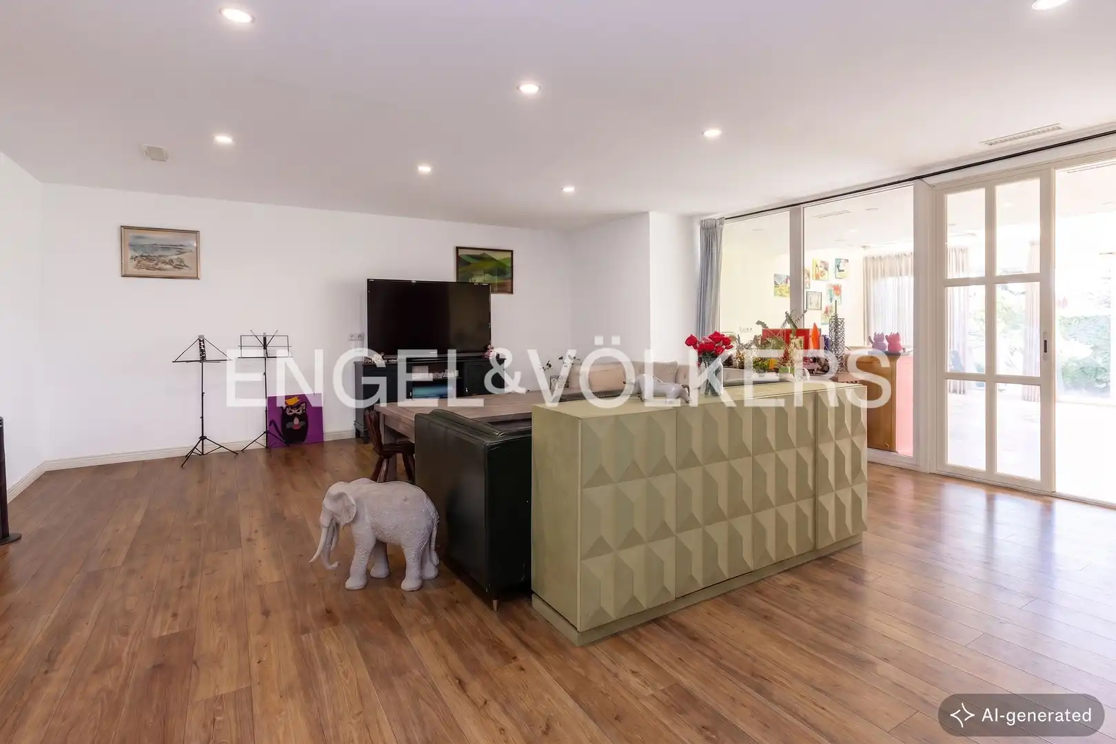 Sala d'estar de Casa o xalet en venda en Boadilla del Monte amb Aire condicionat, Calefacció i Jardí privat