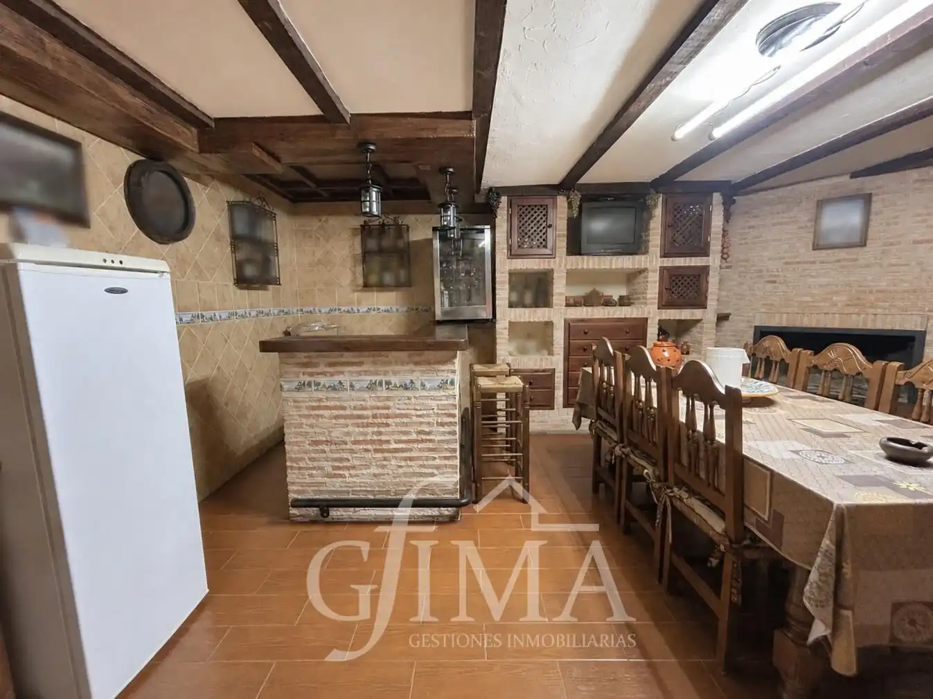 Cocina de Casa adosada en venta en Tomelloso con Calefacción, Trastero y Amueblado