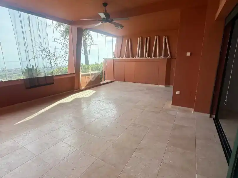 Terrace of Flat for rent in Marbella  with Air Conditioner, Private garden and Swimming Pool