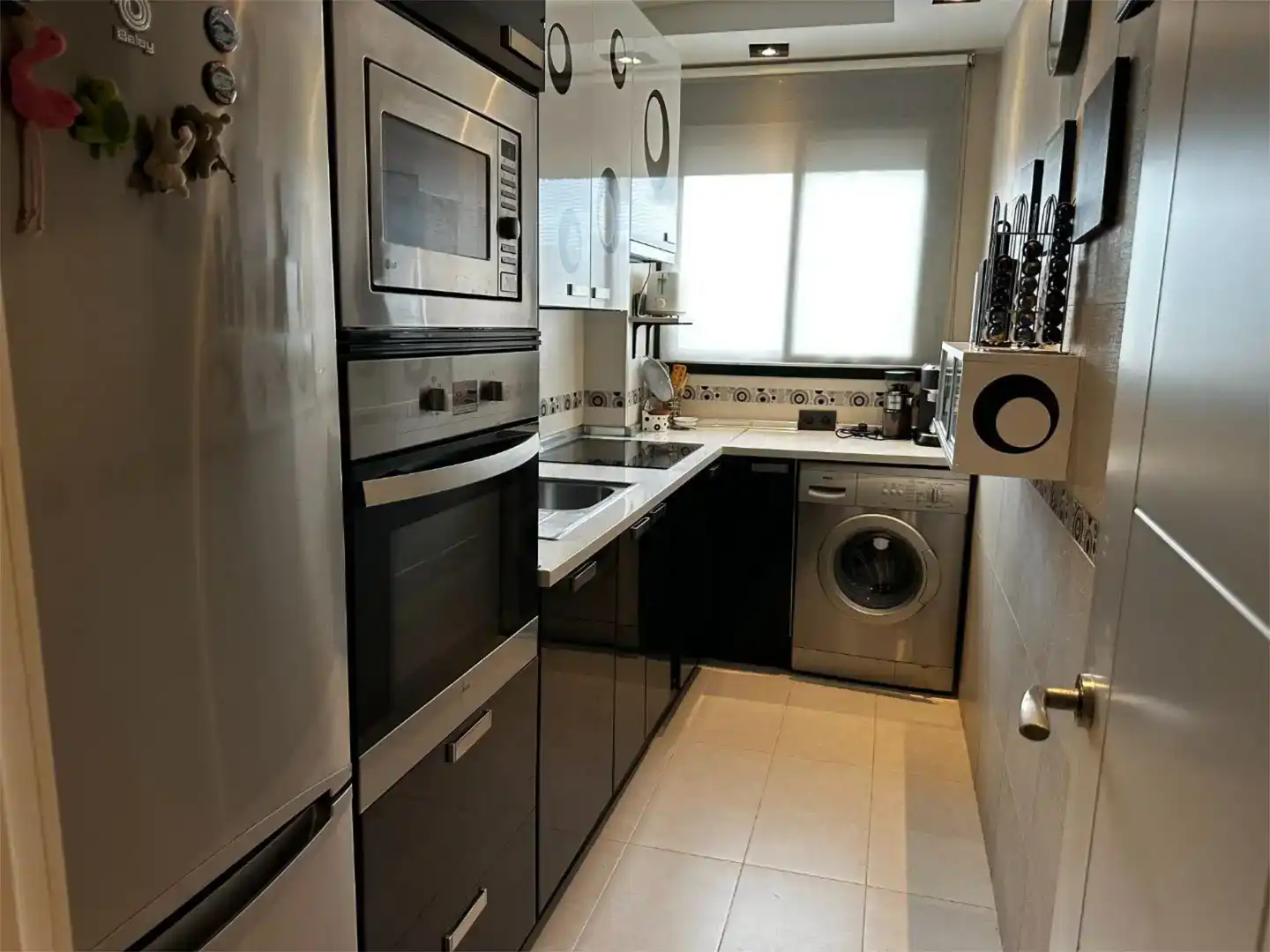 Küche von Wohnung zur Miete in Sanlúcar de Barrameda mit Klimaanlage und Balkon
