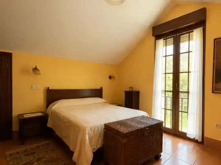 Bedroom of Houses for sale in Ares  with Private garden, Parquet flooring and Terrace