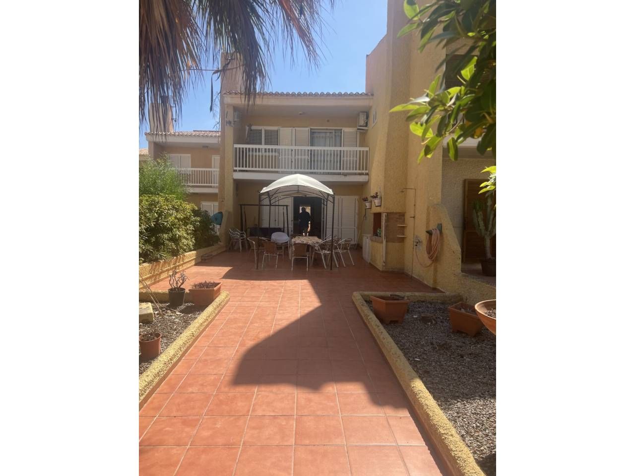 Exterior view of Single-family semi-detached for sale in La Manga del Mar Menor  with Air Conditioner, Private garden and Terrace