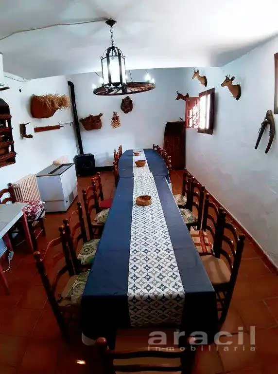 Menjador de Finca rústica en venda en Alcoy / Alcoi amb Aire condicionat, Jardí privat i Terrassa