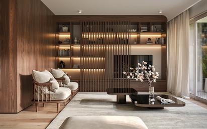 Living room of Flat for sale in  Barcelona Capital  with Air Conditioner, Heating and Private garden