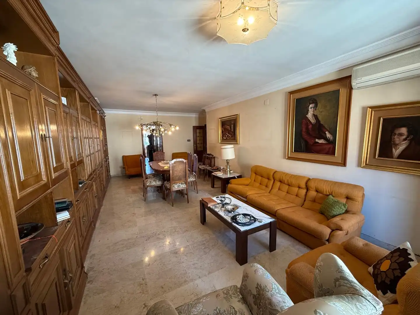 Sala de estar de Piso en venta en Alcoy / Alcoi con Calefacción, Trastero y Amueblado