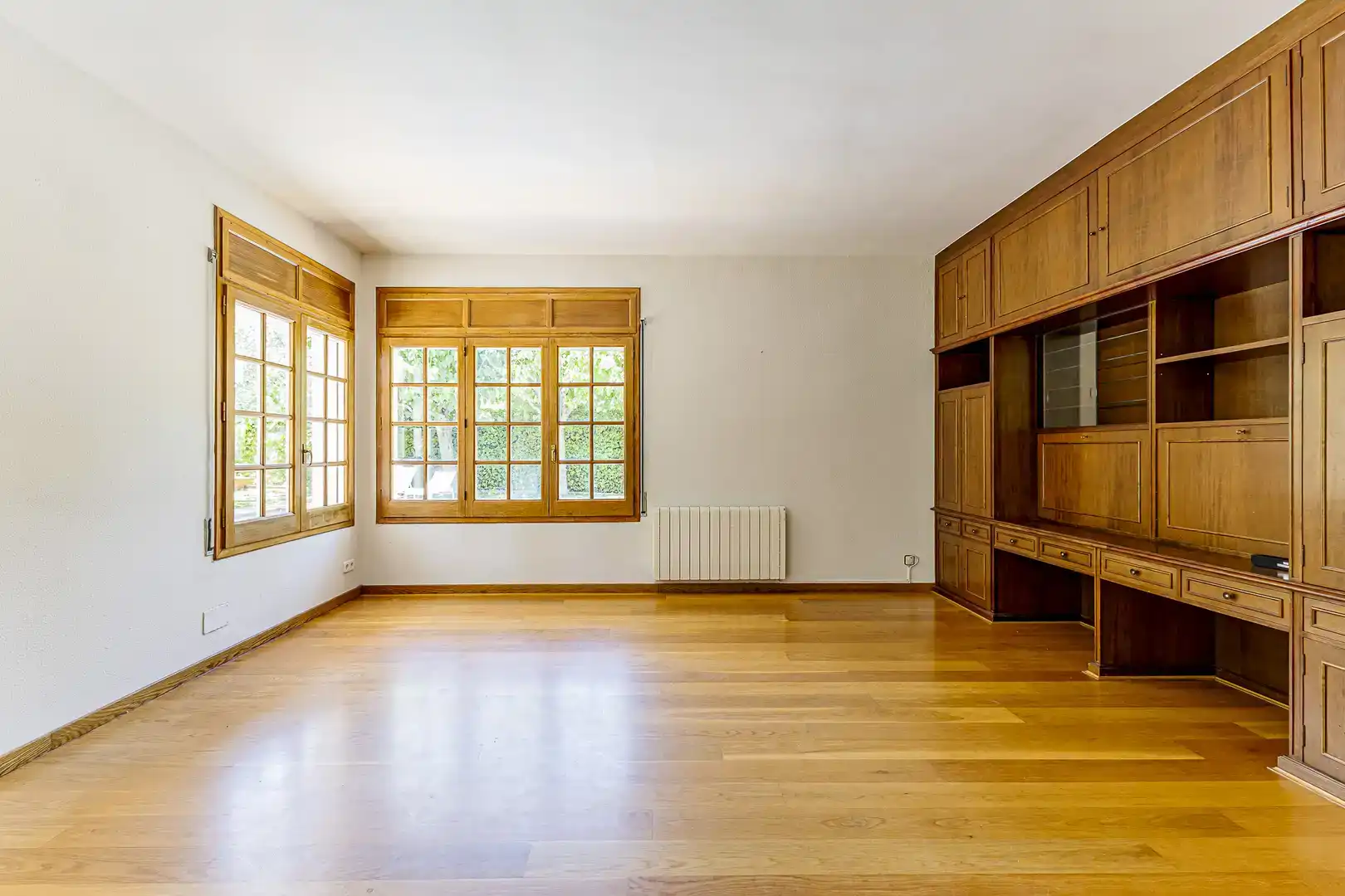Sala de estar de Casa o chalet de alquiler en Sant Cugat del Vallès con Aire acondicionado, Jardín privado y Parquet
