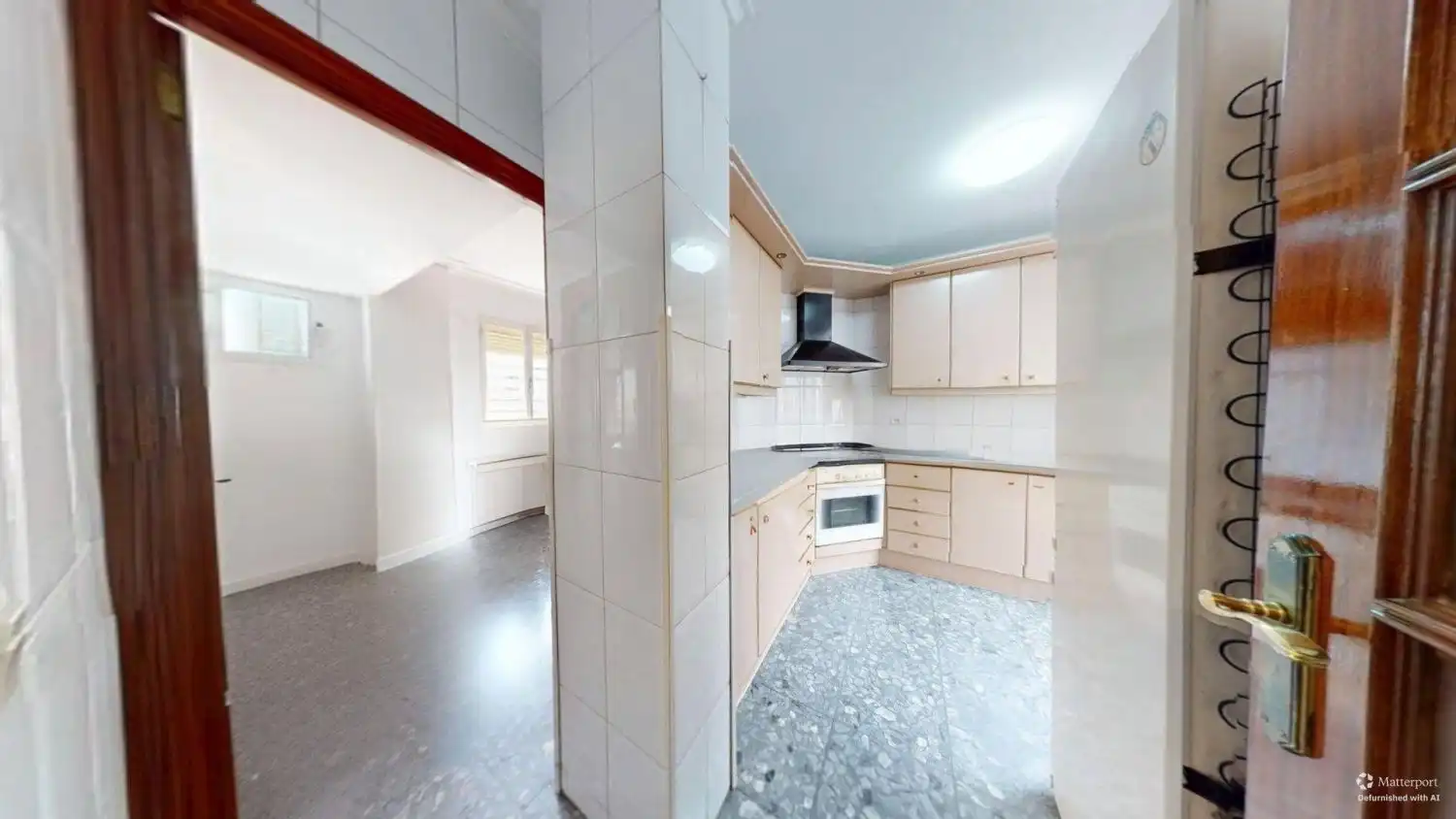 Kitchen of Flat for sale in Sevilla  with Air Conditioner, Terrace and Storage room