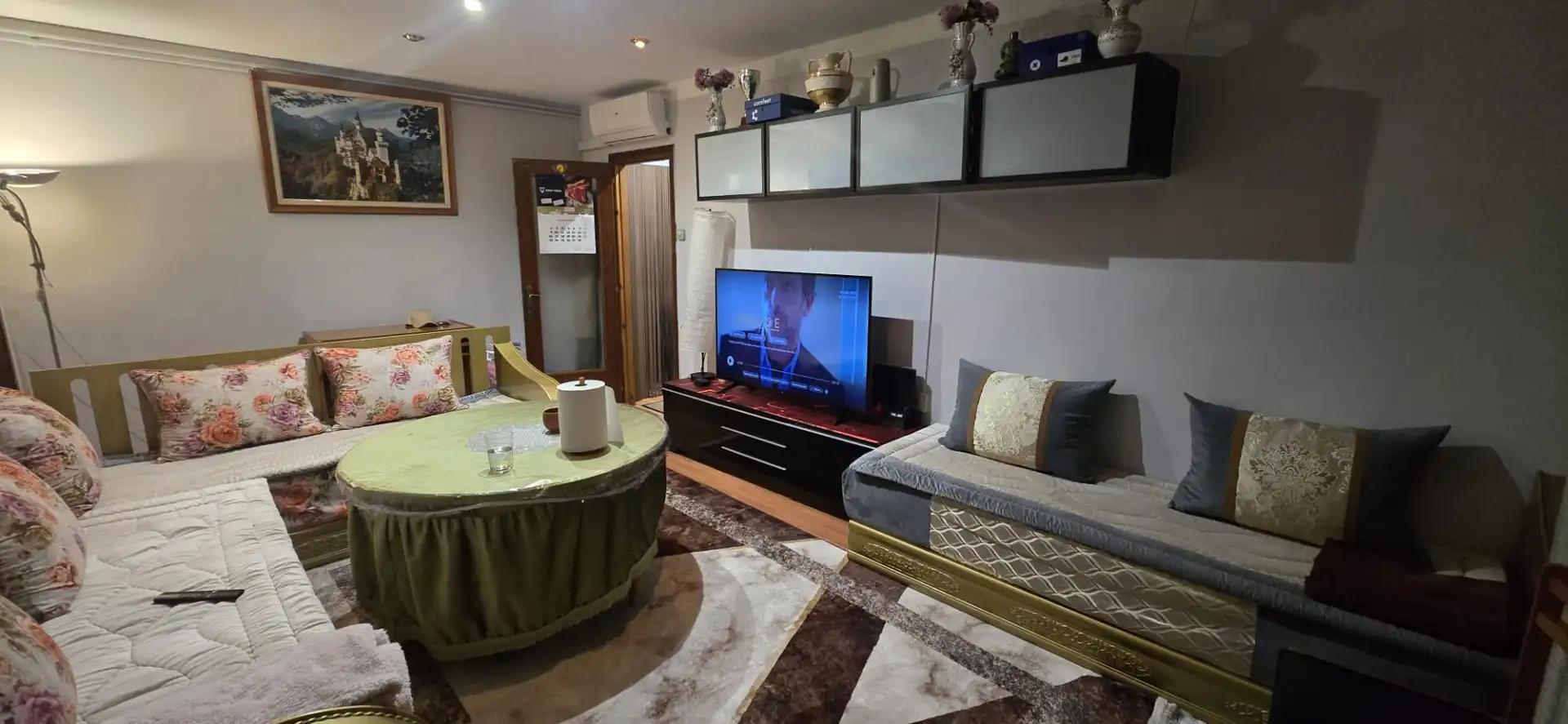 Sala de estar de Piso en venta en Torelló con Aire acondicionado, Calefacción y Parquet
