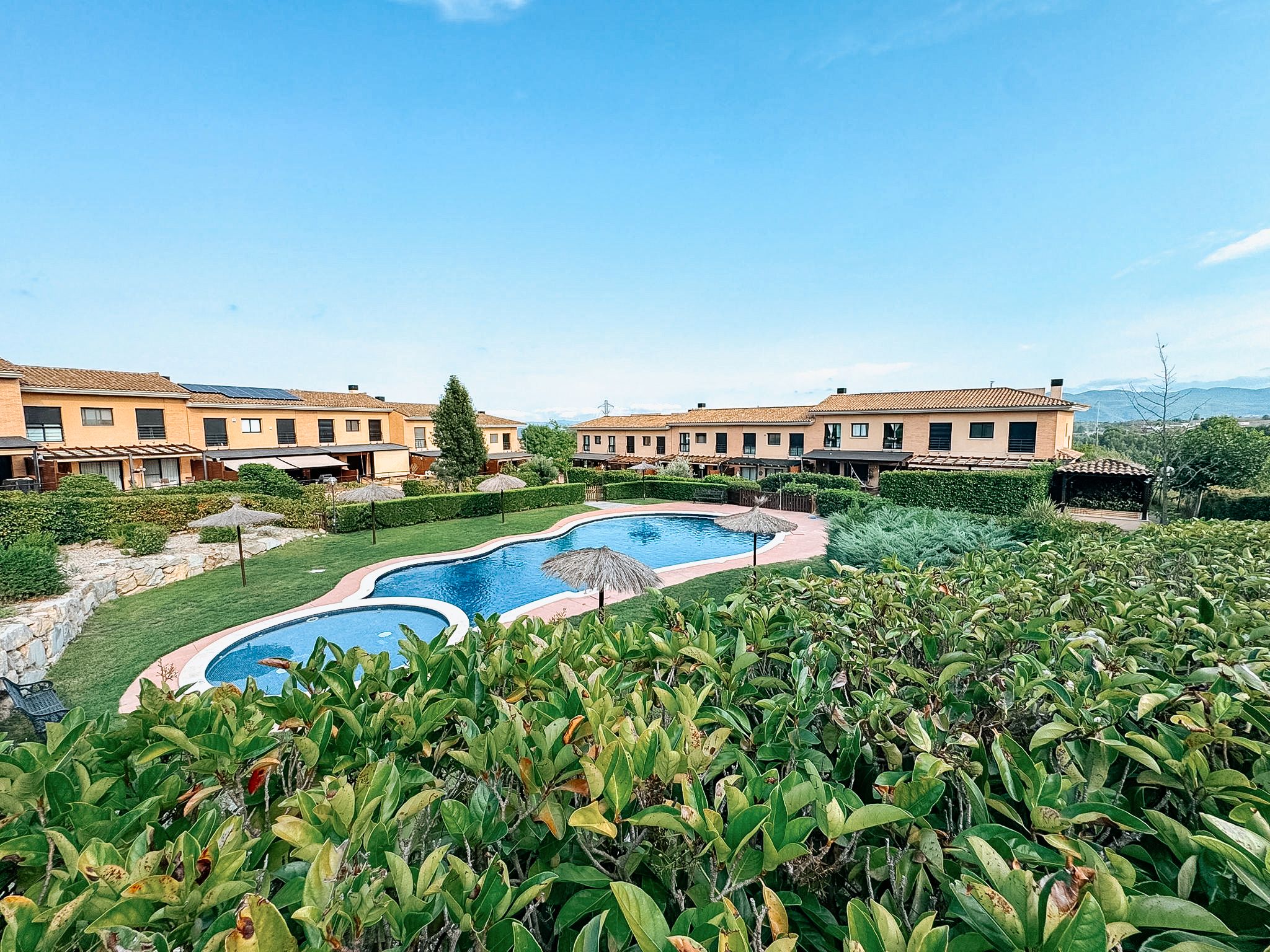 Exterior view of Single-family semi-detached to rent in Sant Esteve Sesrovires  with Heating, Private garden and Terrace