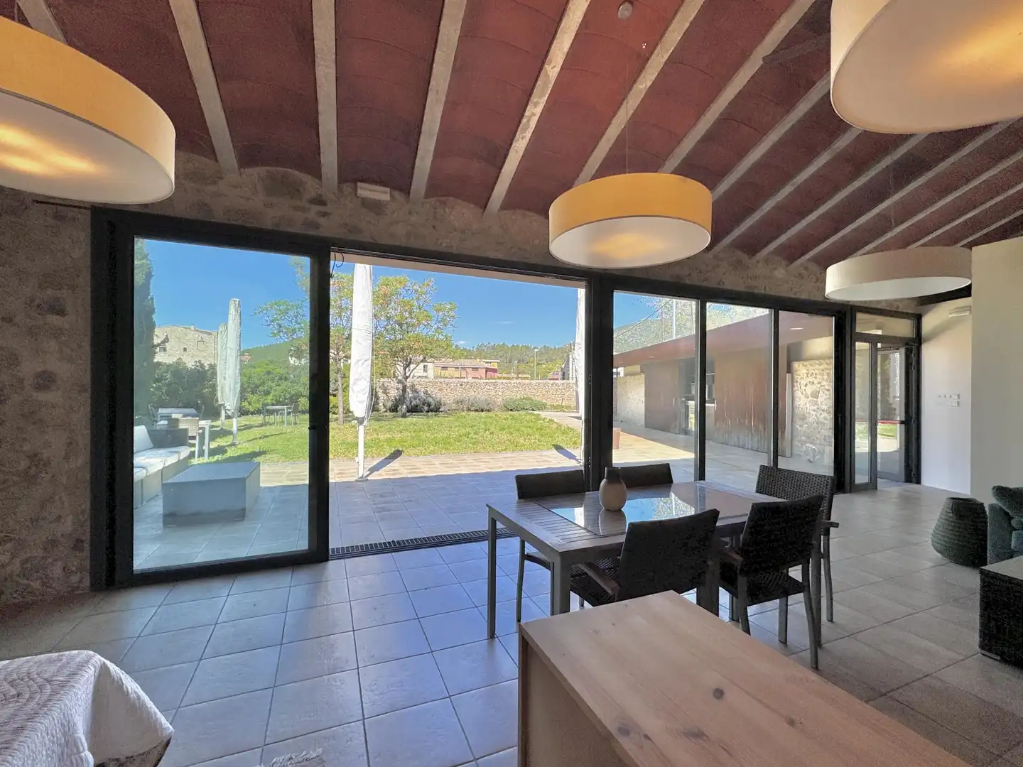 Terrassa de Casa adosada en venda en Terrades amb Calefacció, Jardí privat i Terrassa