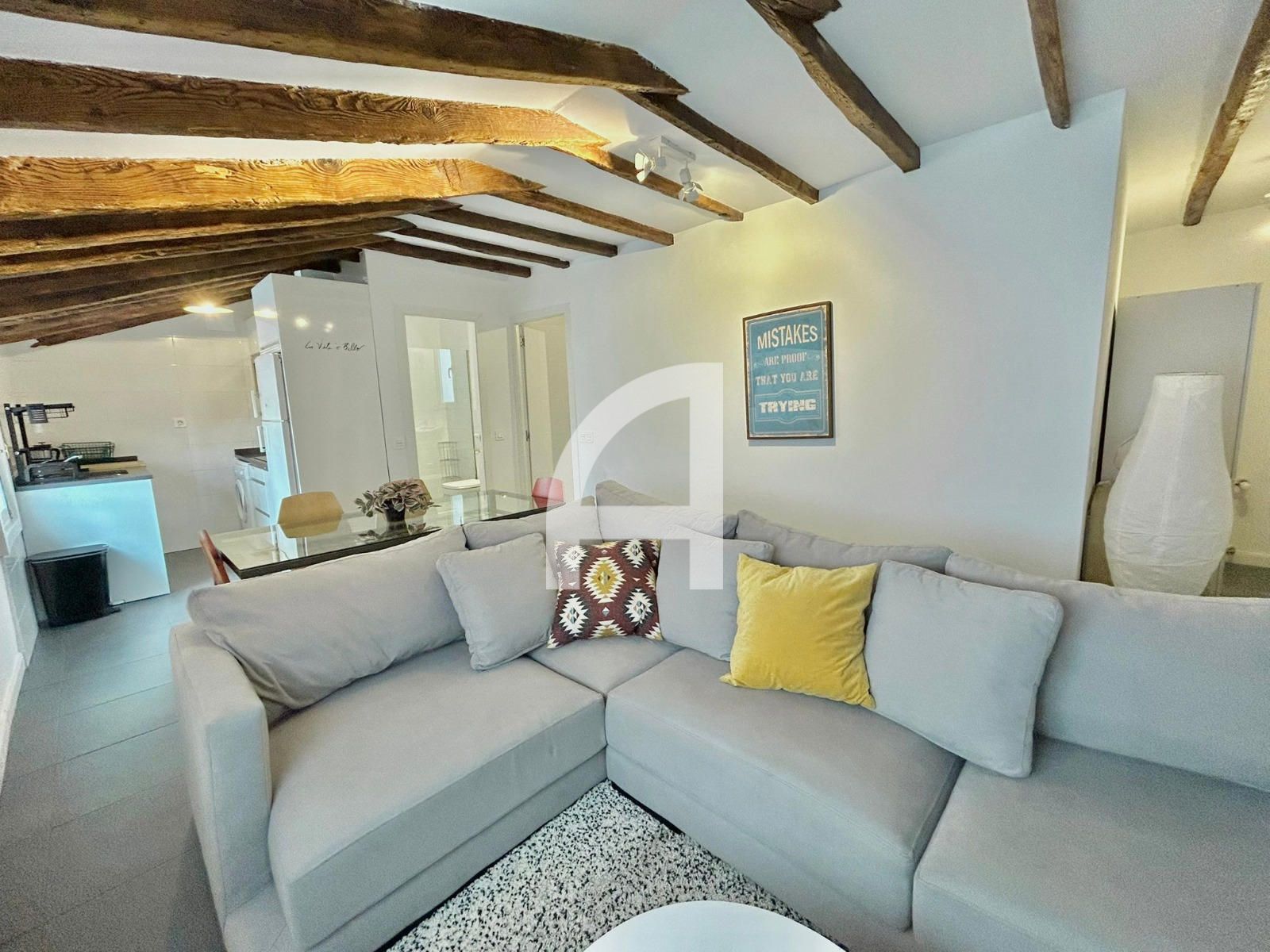 Sala d'estar de Pis de lloguer en  Madrid Capital amb Aire condicionat, Calefacció i Moblat