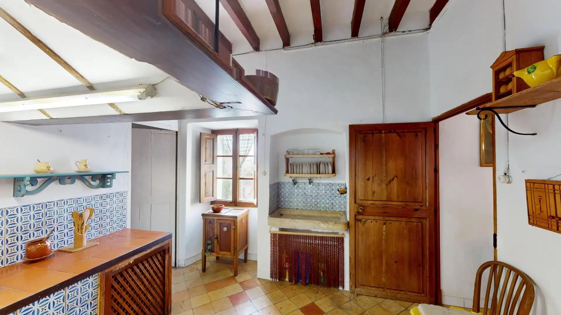 Küche von Country house zum Verkauf in  Palma de Mallorca mit Privatgarten, Terrasse und Abstellraum
