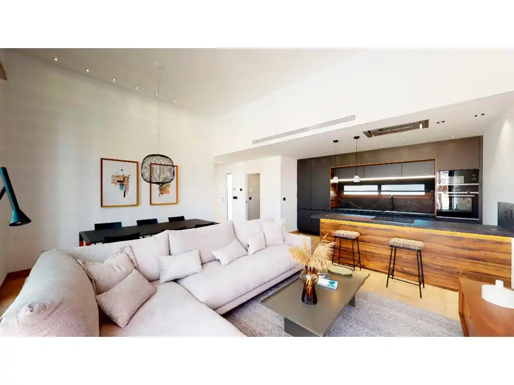 Sala d'estar de Casa o xalet en venda en Finestrat amb Aire condicionat, Jardí privat i Piscina